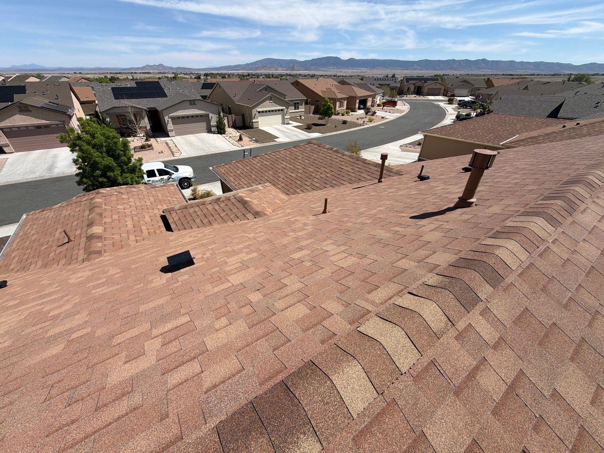 Malarkey Vista Architectural Shingle Roof Installation in Prescott Valley by Badger Roofing