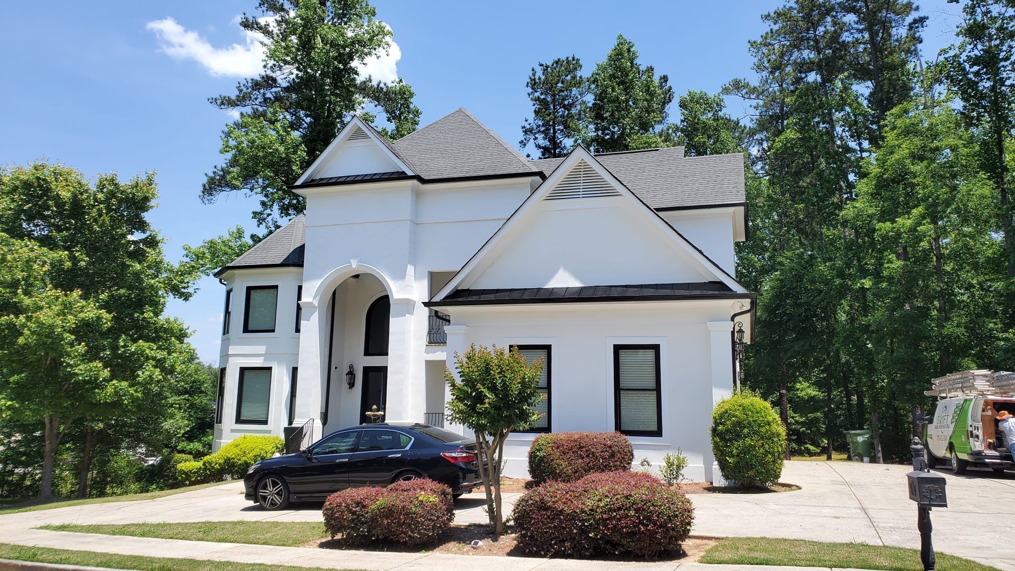 Full Exterior Stucco Painting and Trim Update in Atlanta by Swift Home Renovations