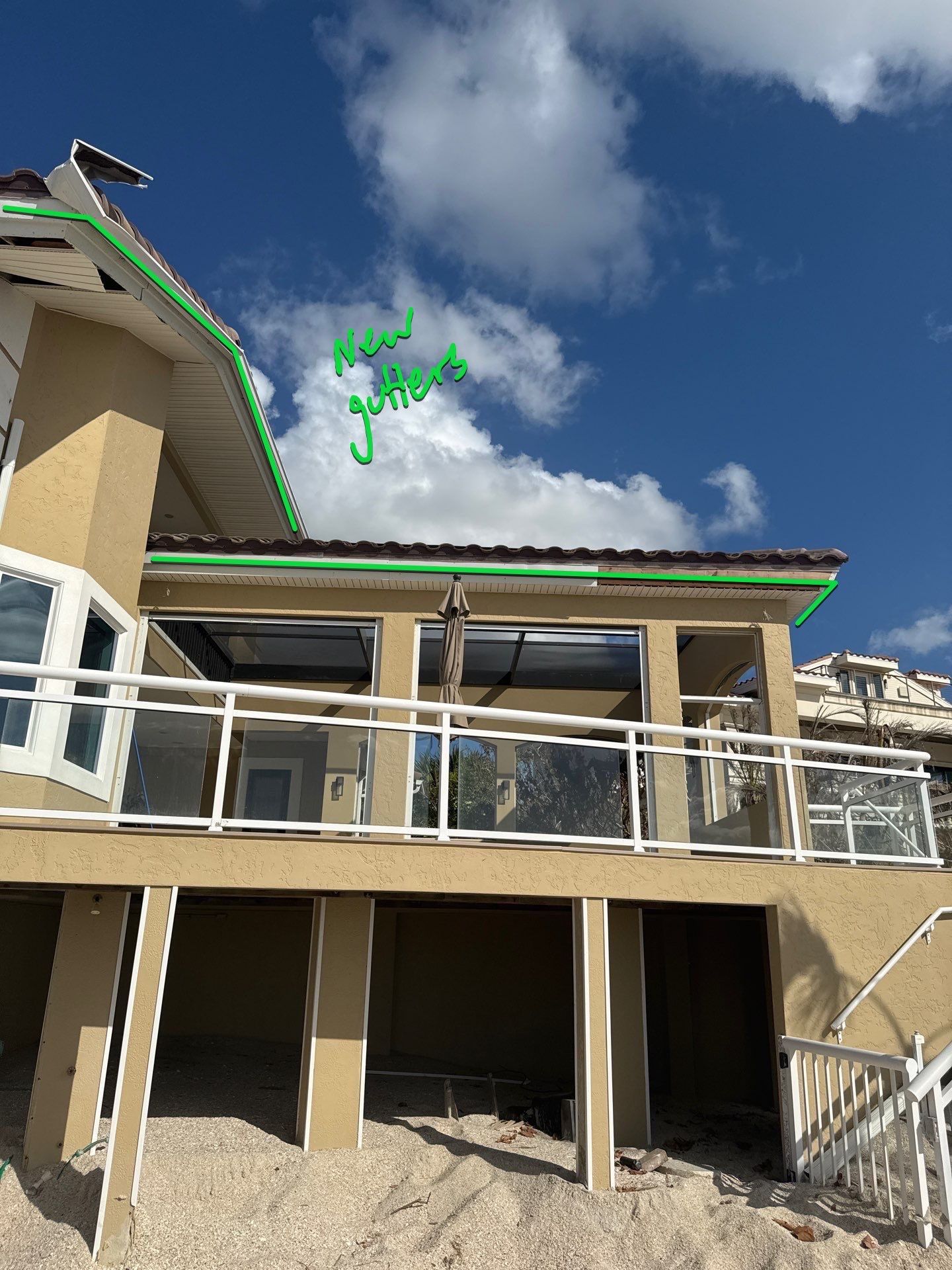 7-Inch Seamless Gutters Installation in Nokomis FL by Gutter Professors