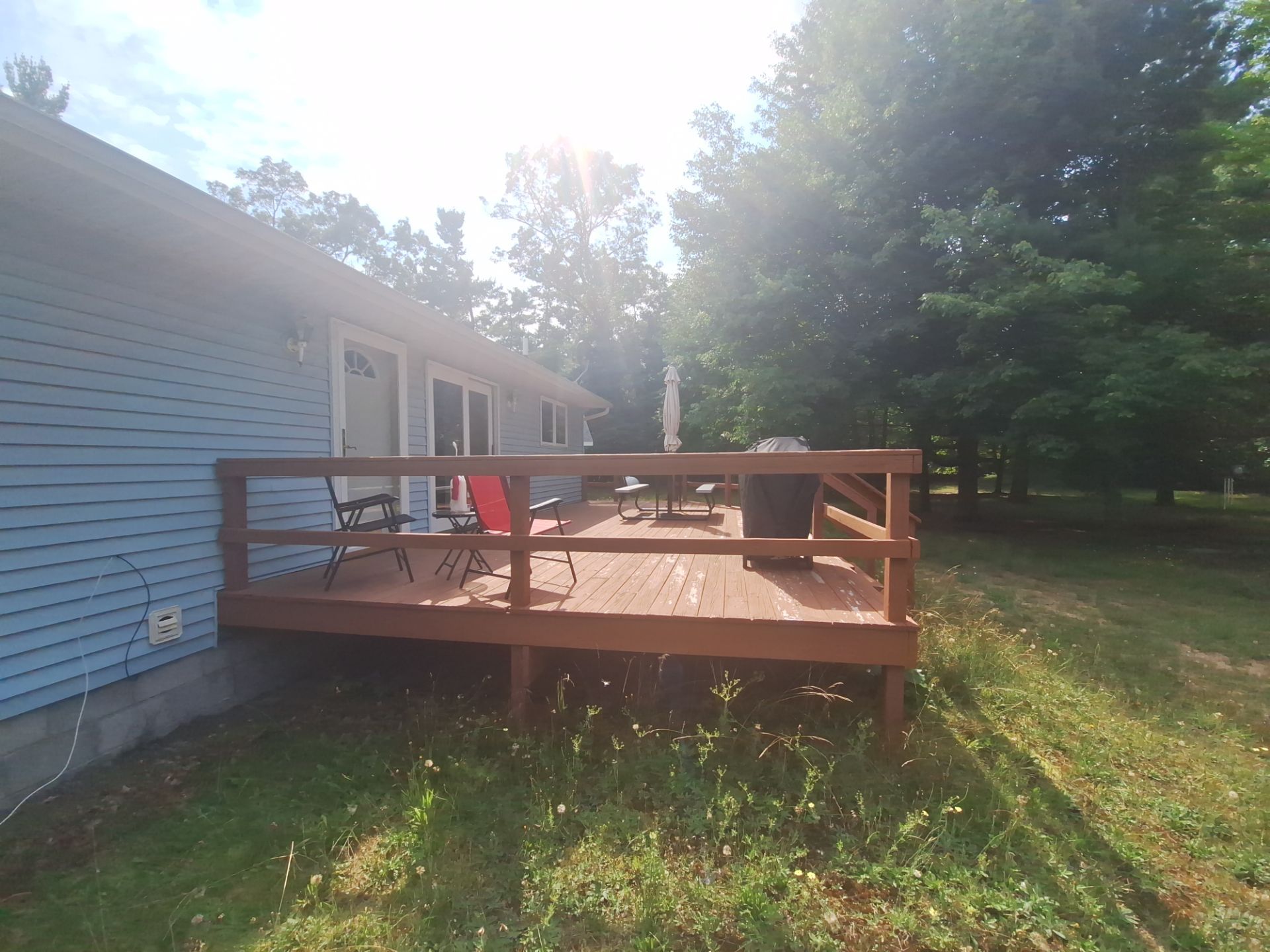 Deck staining and exterior foundation painting! by Gordon Painting