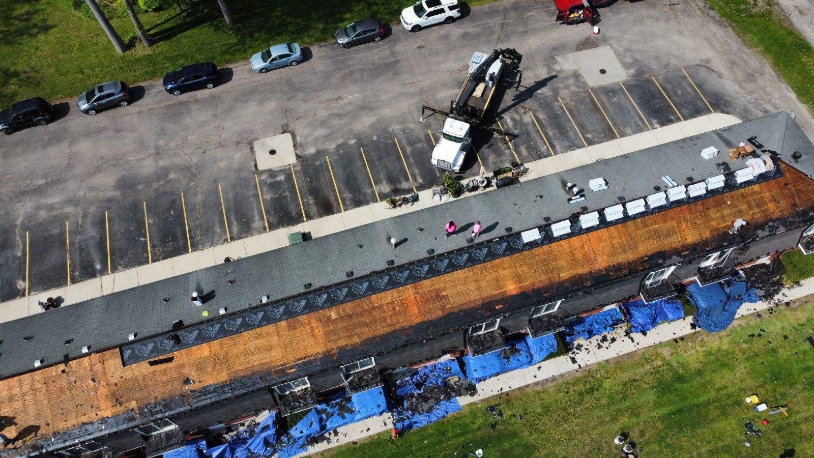Commercial Roofing Installation using IKO DYNASTY - Granite Black by JNR Roofing LLC