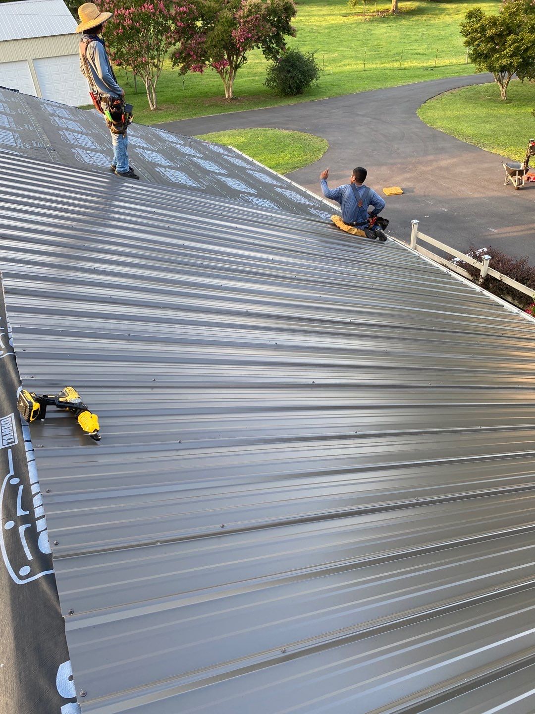 Residential Roof Remove and Replace using Low Rib Metal Roofing Panels by Bullard Roofing