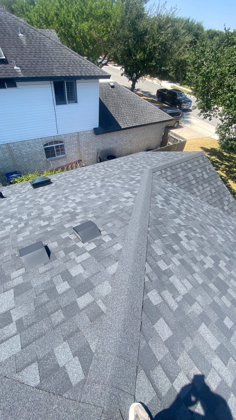 Nothing looks nicer than a little black roof by Bayfront Roofing and Construction