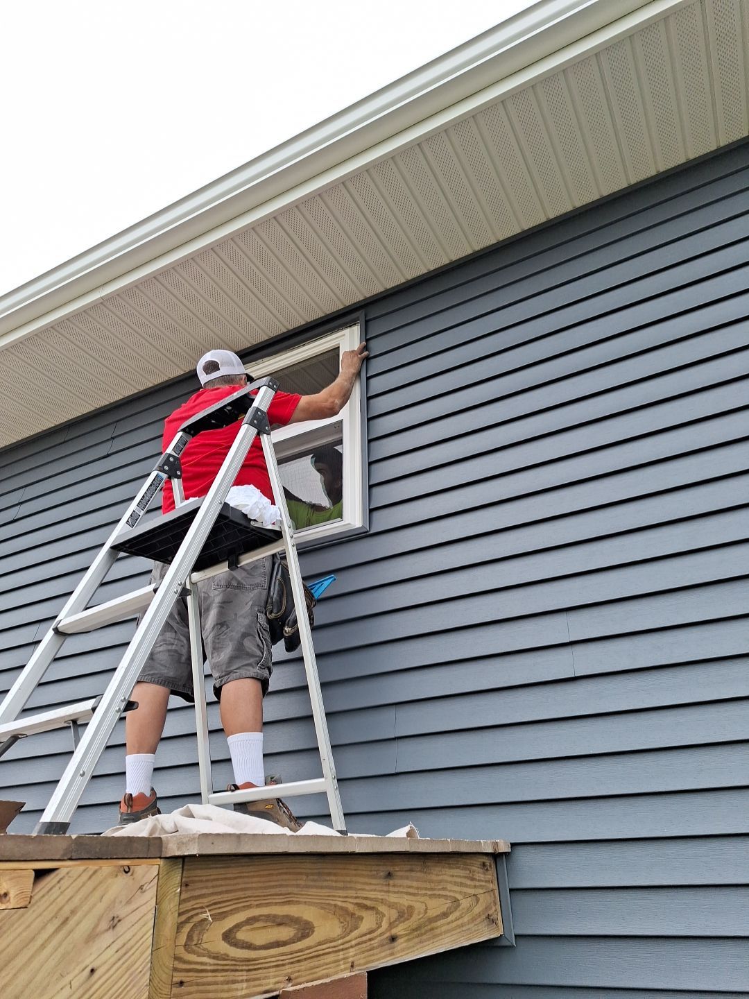 Window Installation using Provia Windows by Total Restoration Services 