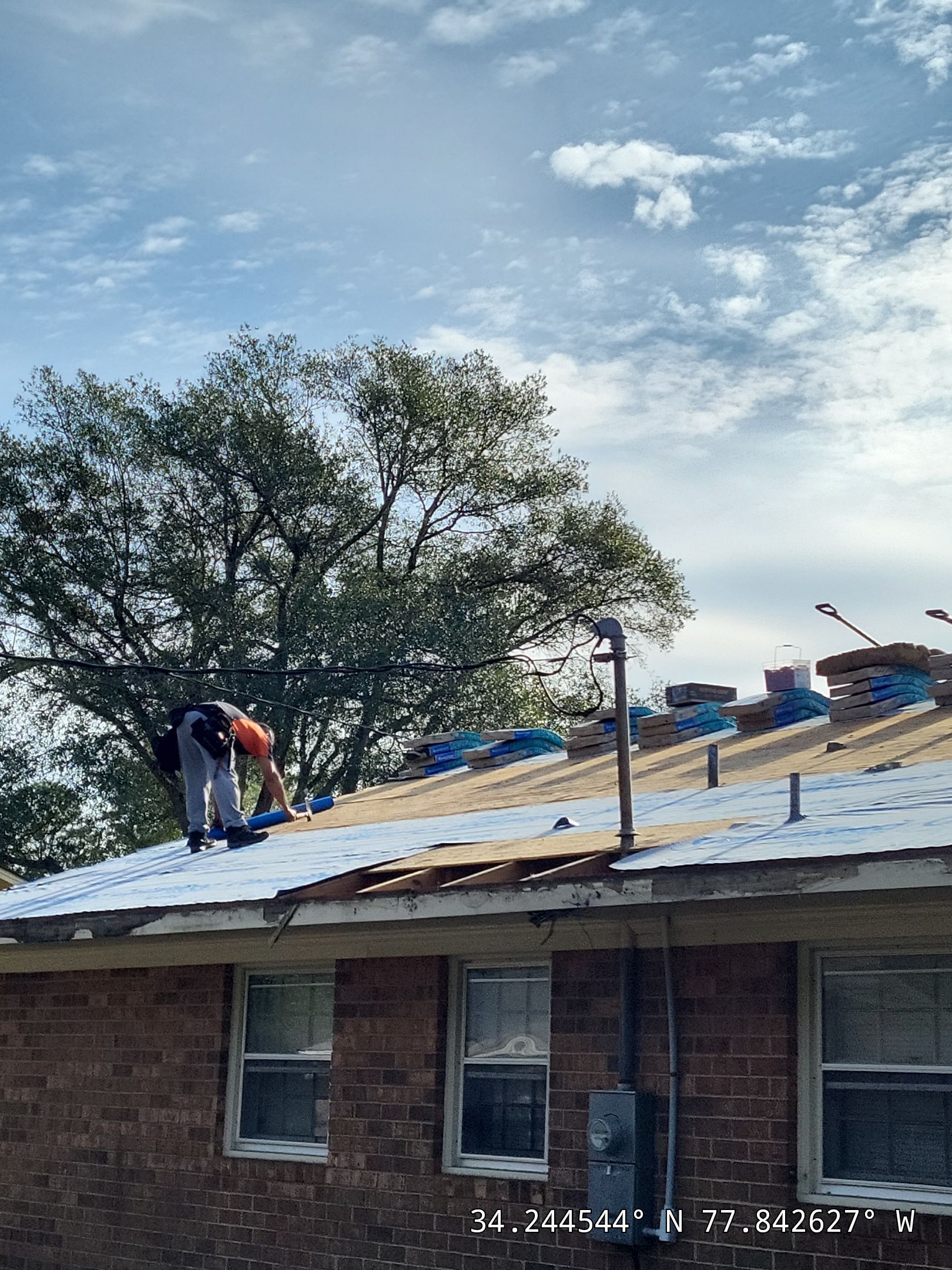 Roof Replacement in Wilmington, NC Using CertainTeed Landmark Shingles by RGR Construction and Roofing, LLC