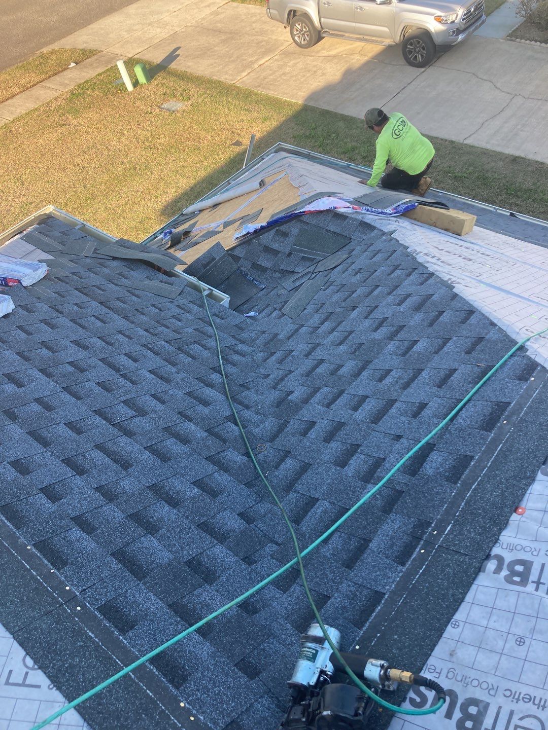 Residential Roofing Installation using Roof Replacement by American Roofing & Construction LLC