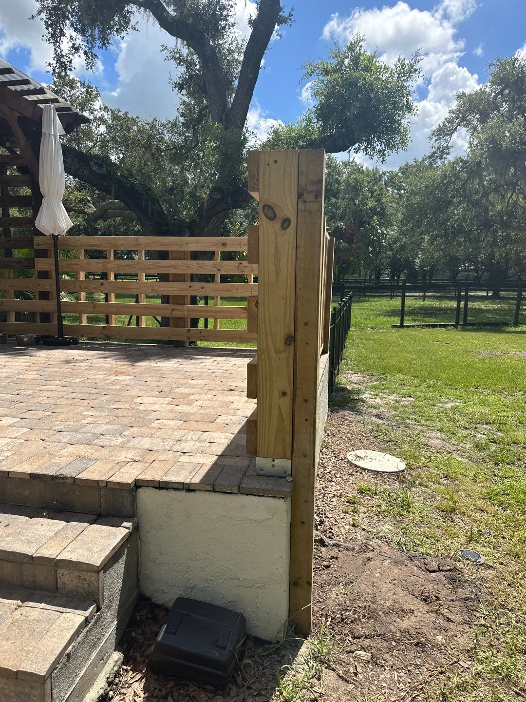Aluminum Fence Installation using 3 Rail Aluminum Fence and 4Ft High Wood Labor by Asap fence and gates, LLC