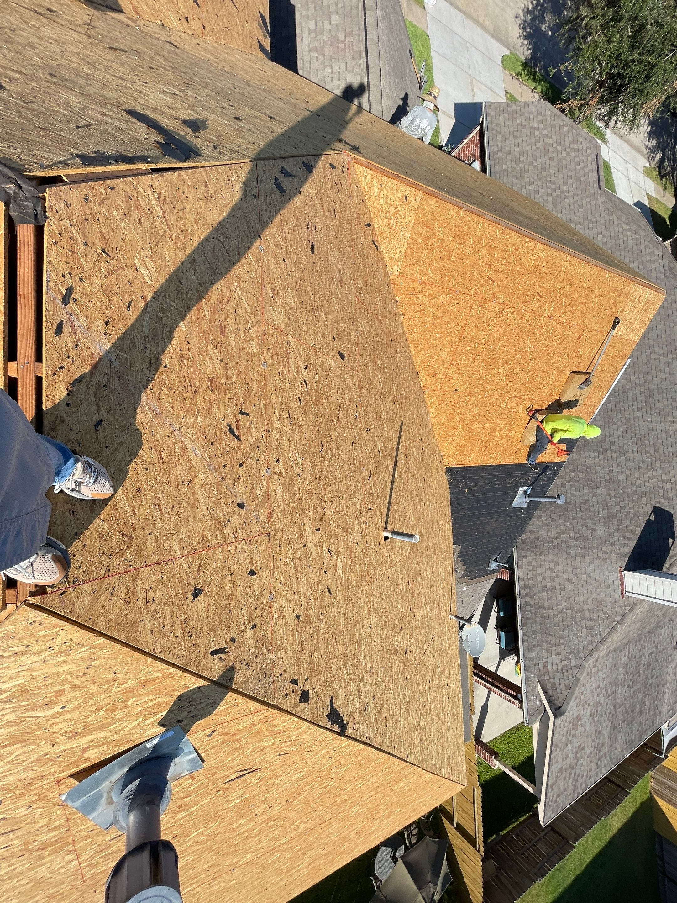 Residential Roofing Installation using Atlas Pinnacle® Pristine Shingles Weatherwood Color by CAP Roofing and Construction LLC