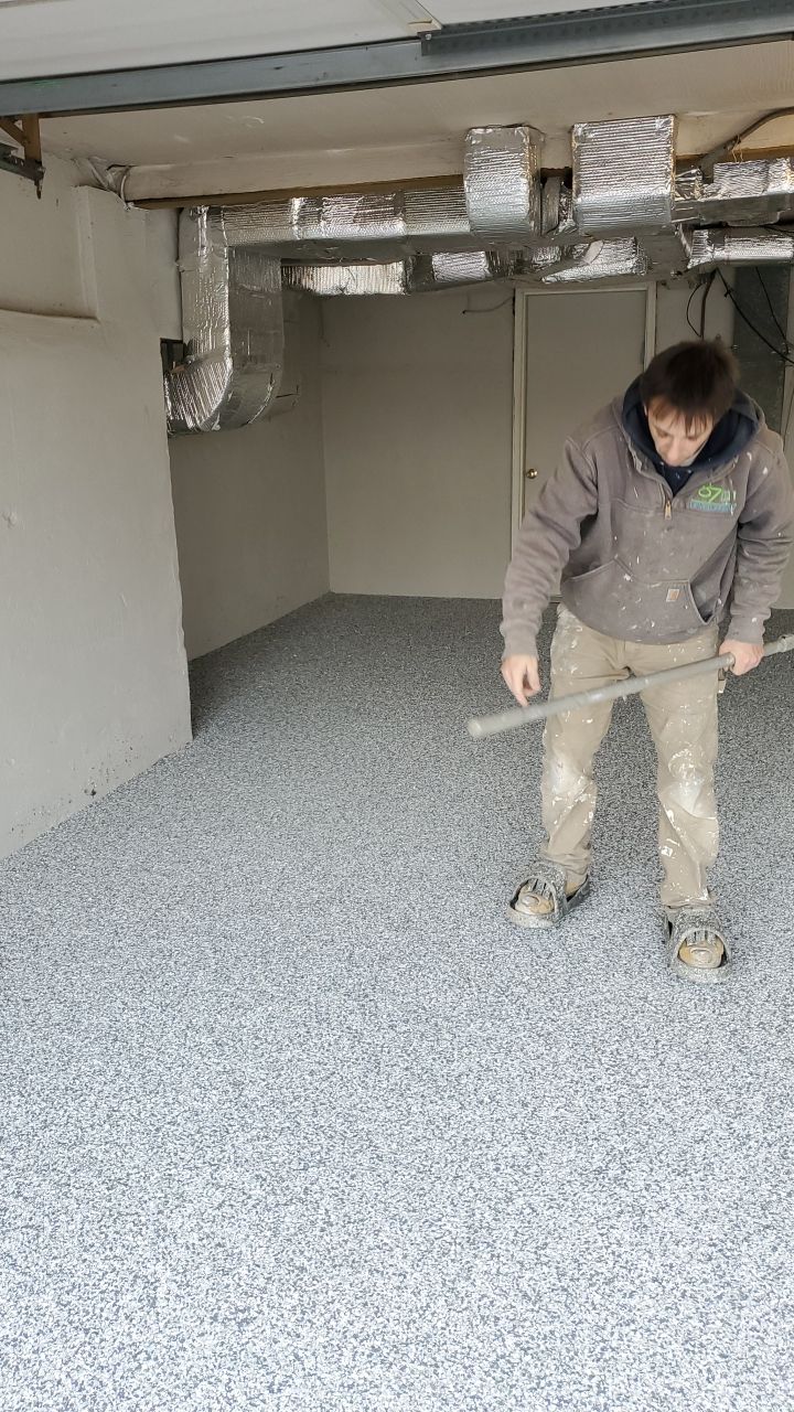 Slatestone Garage Floor by Spectrum Painting, LLC