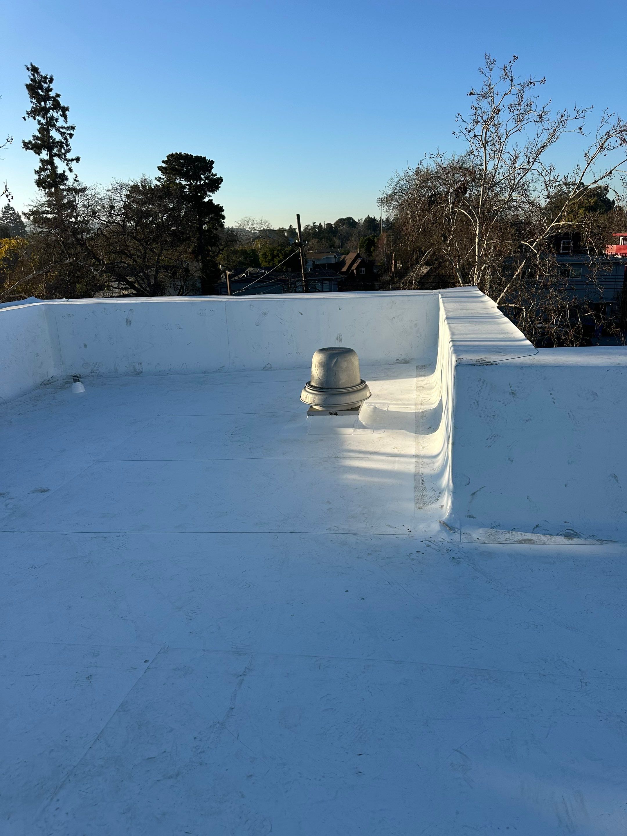 Project in Redwood City, CA by Sanchez Single Ply Roofing