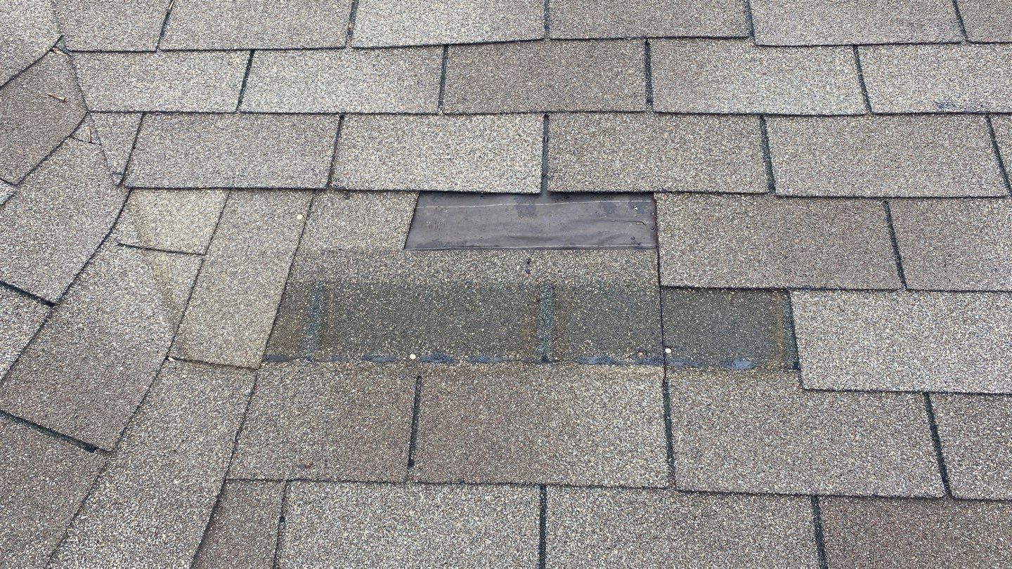 Wind damage by Deerfield Roofing LLC