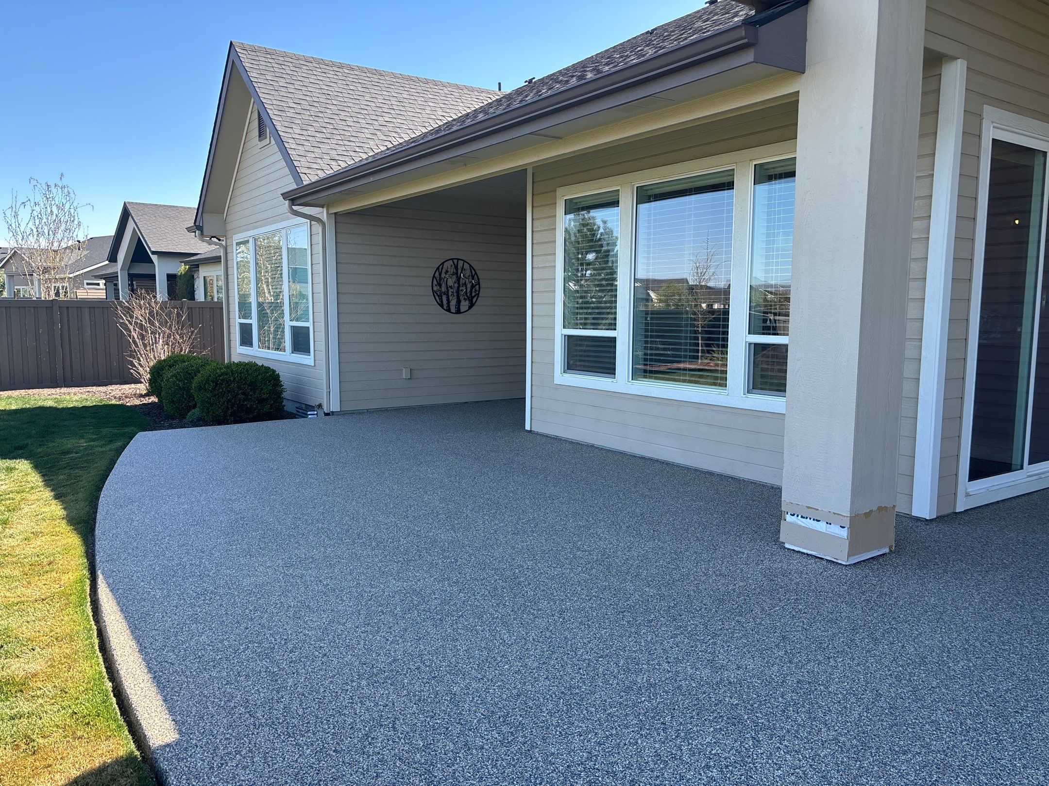 Vuba Stone Patio Makeover for Eva by Mr. Mudd Concrete