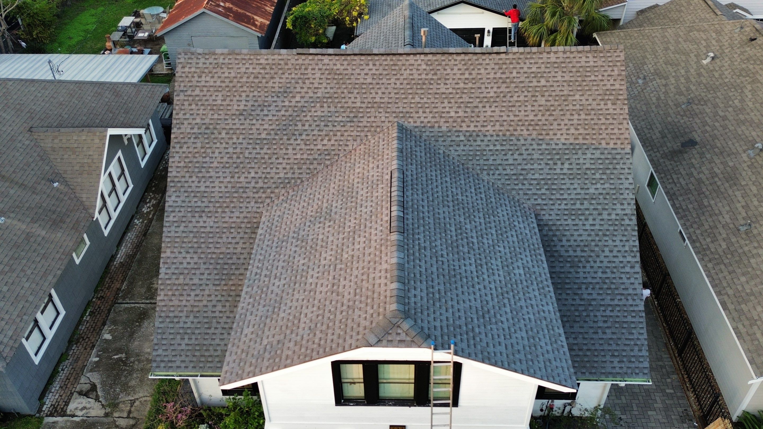 Houston Residential Roof Replacement Featuring GAF HDZ Shingles in Pewter Gray by Houston Roofing & Construction