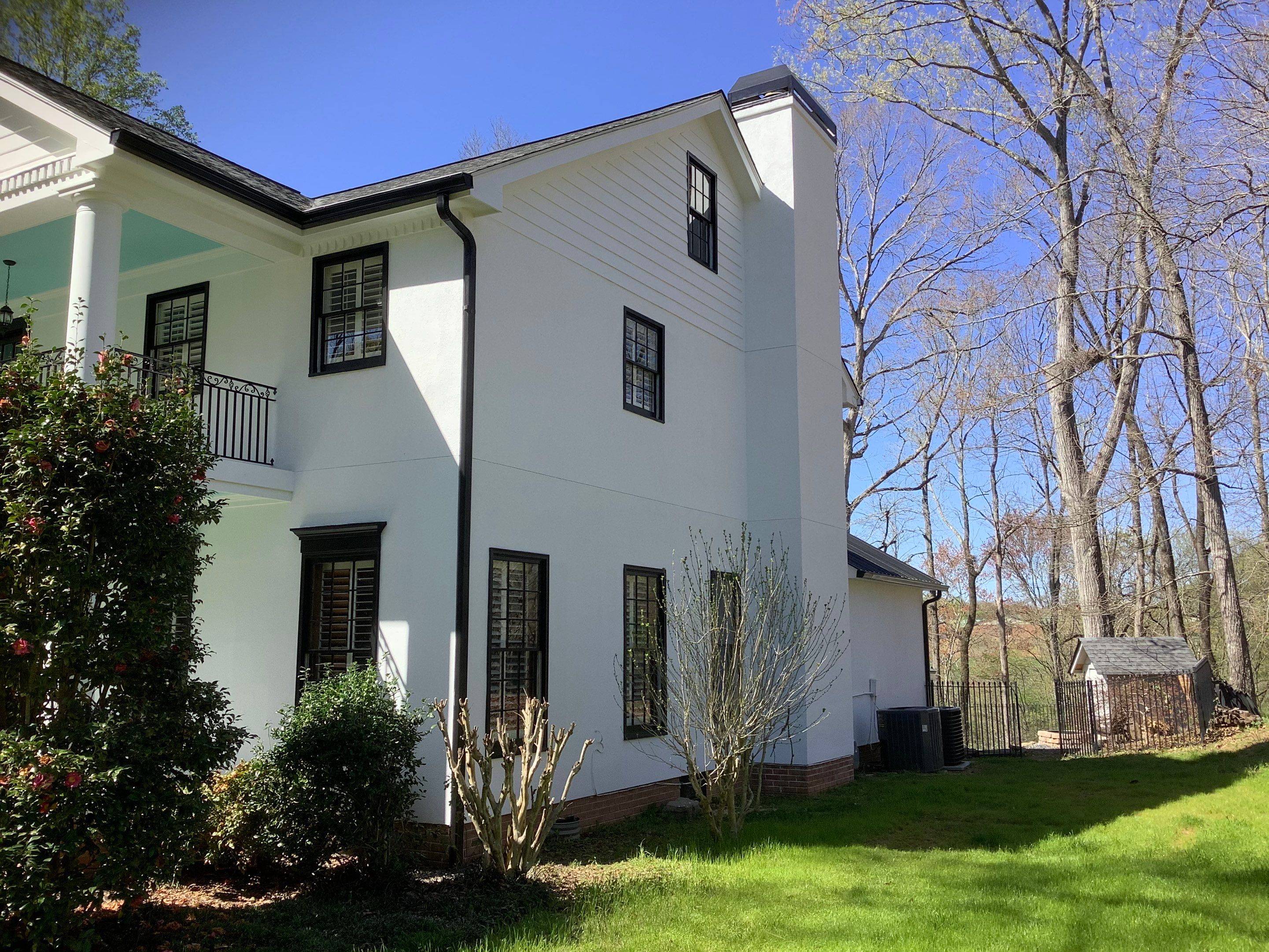 Full Exterior Repaint for Colonial Style Home in Cumming by Swift Home Renovations