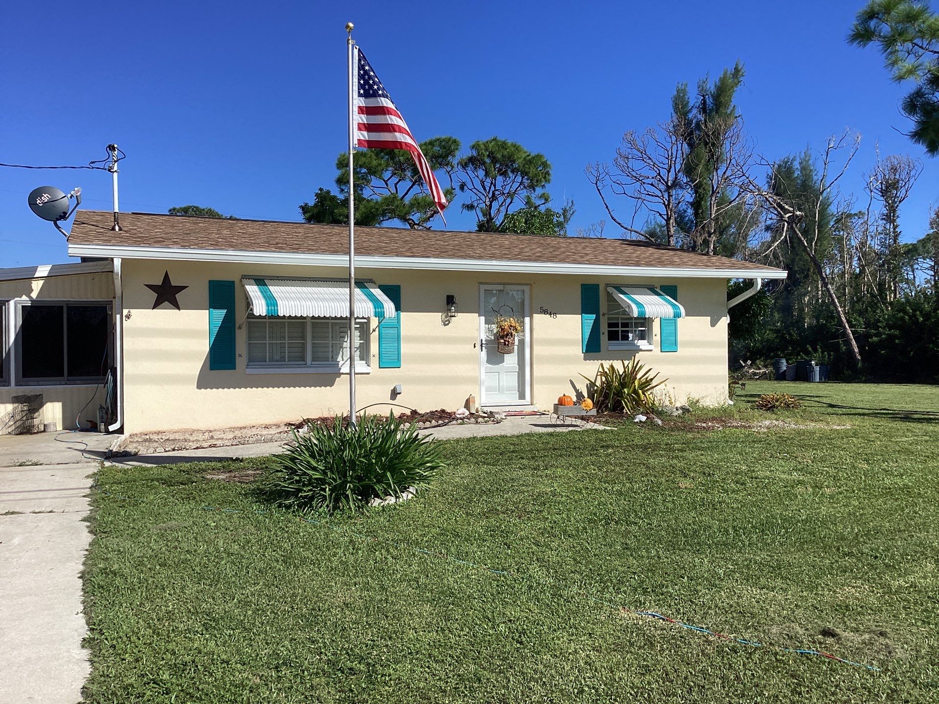 3x4 Downspouts and Seamless Gutters for Coastal Homes in St James City FL by Gutter Professors
