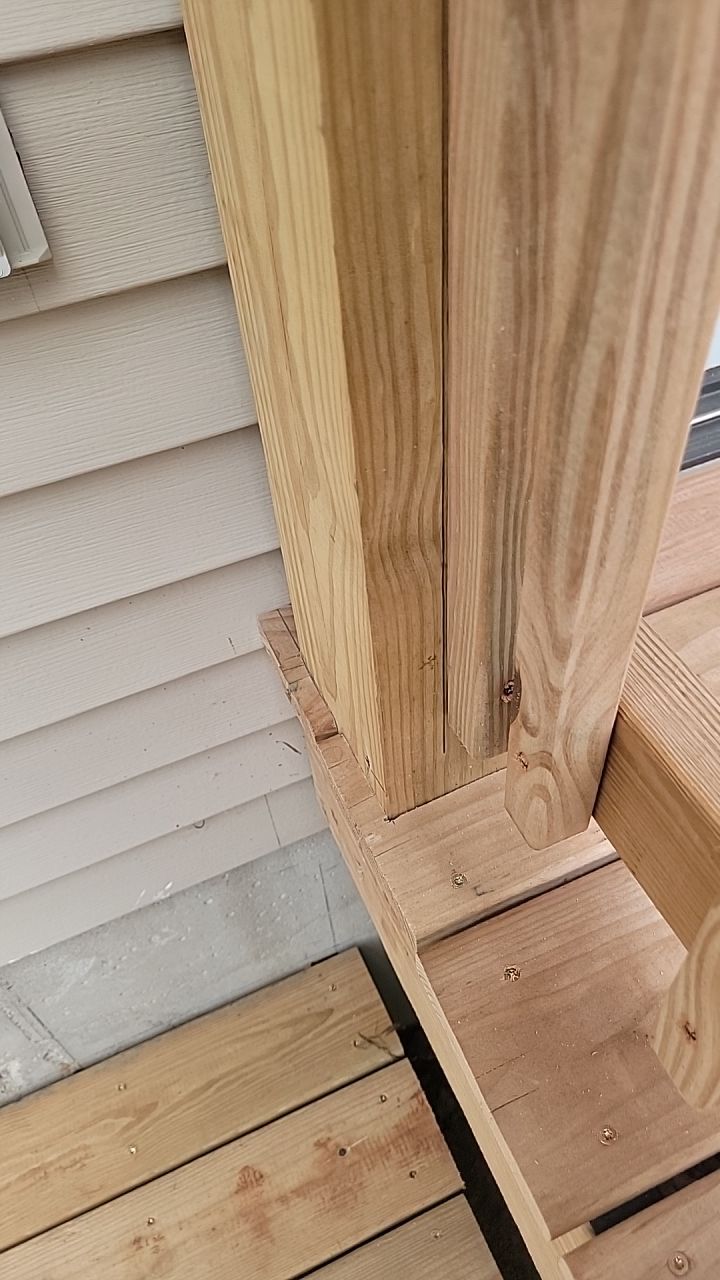 Deck Installation using Treated Lumber by Avalon Roofing and Exteriors