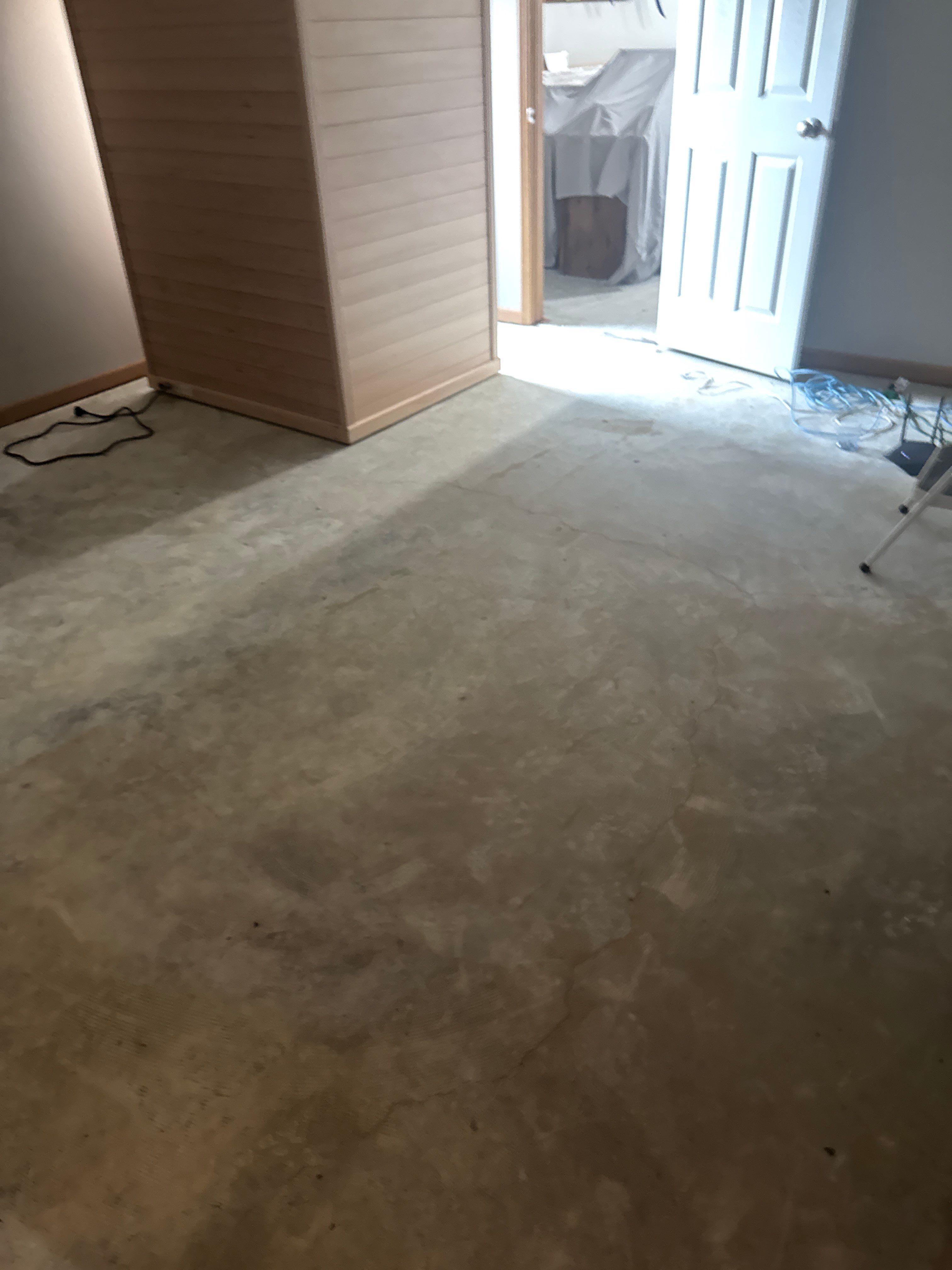 Maxwell, IA Coyote Flake Garage and Basement by Revival Concrete Coatings