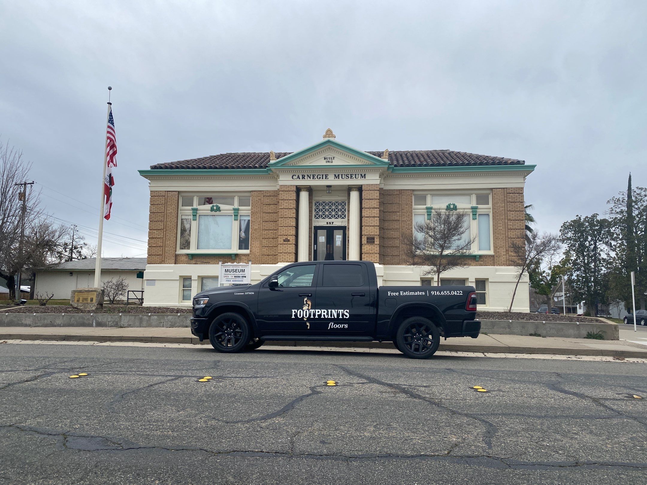 Carnegie Museum Roseville Refinish by Footprints Floors South Sacramento