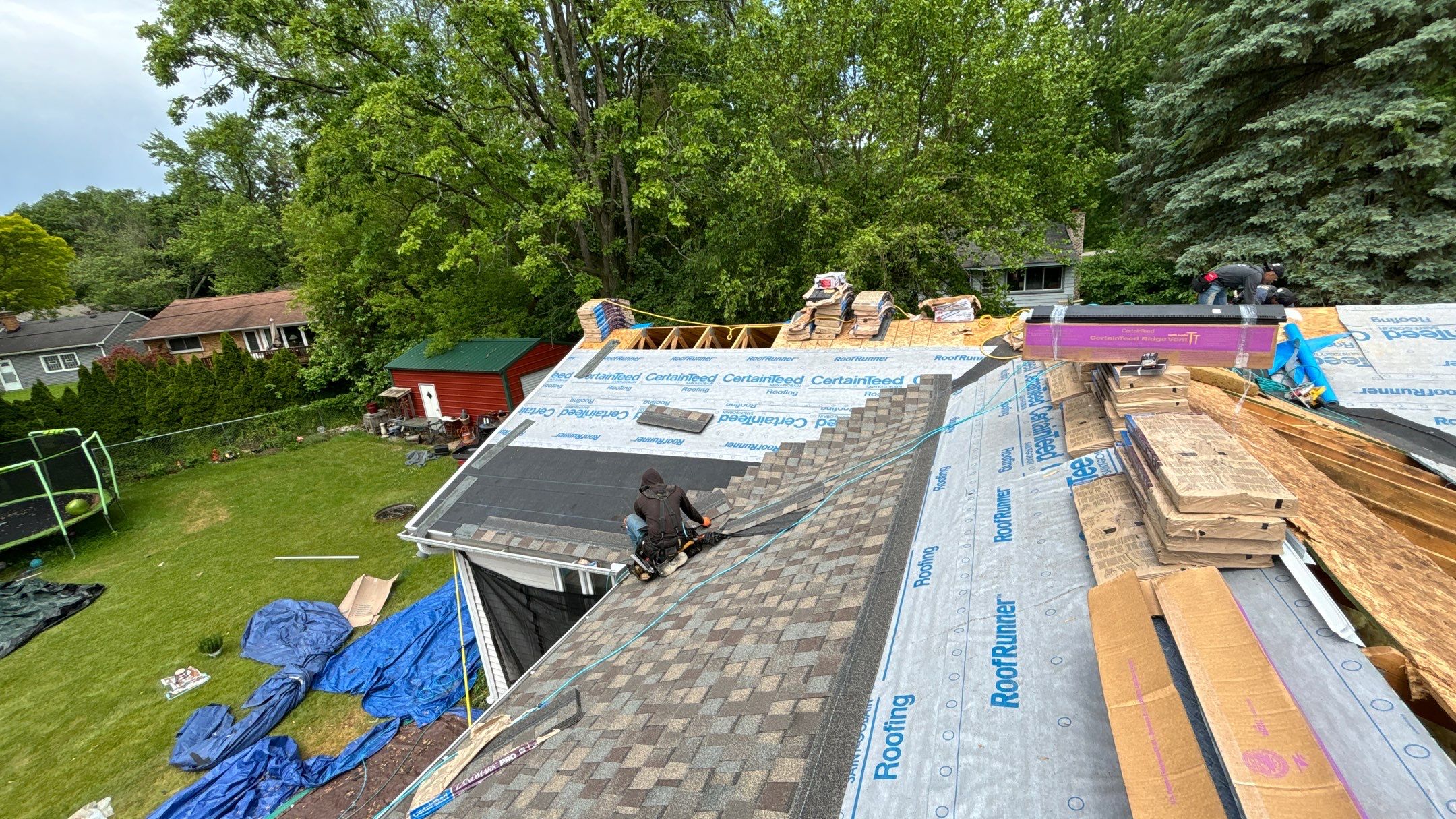 Roof Replacement using CertainTeed Landmark Pro by 180 Contractors