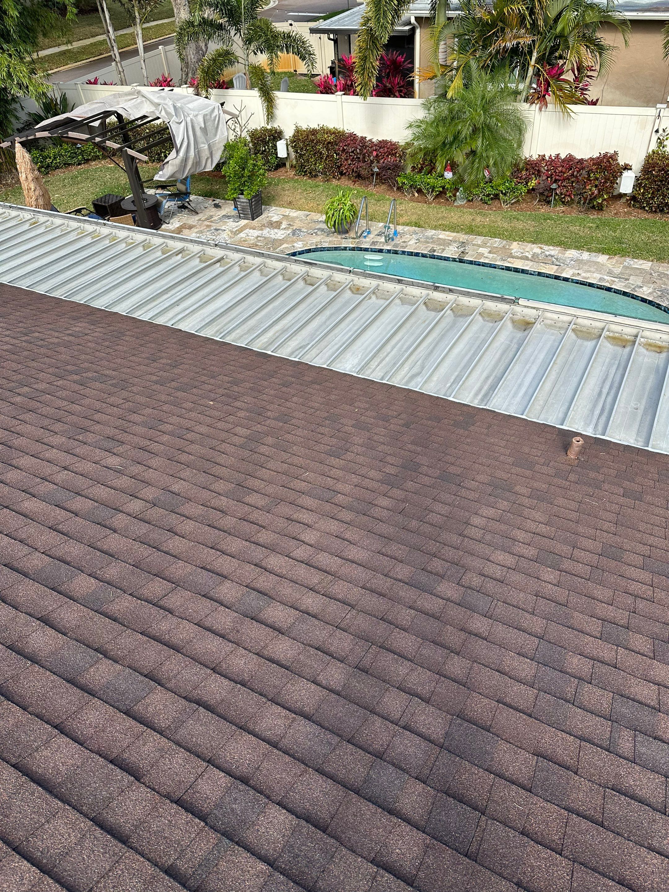 Roof Cleaning Service & Travertine Paver Cleaning by Sunshine AquaWash