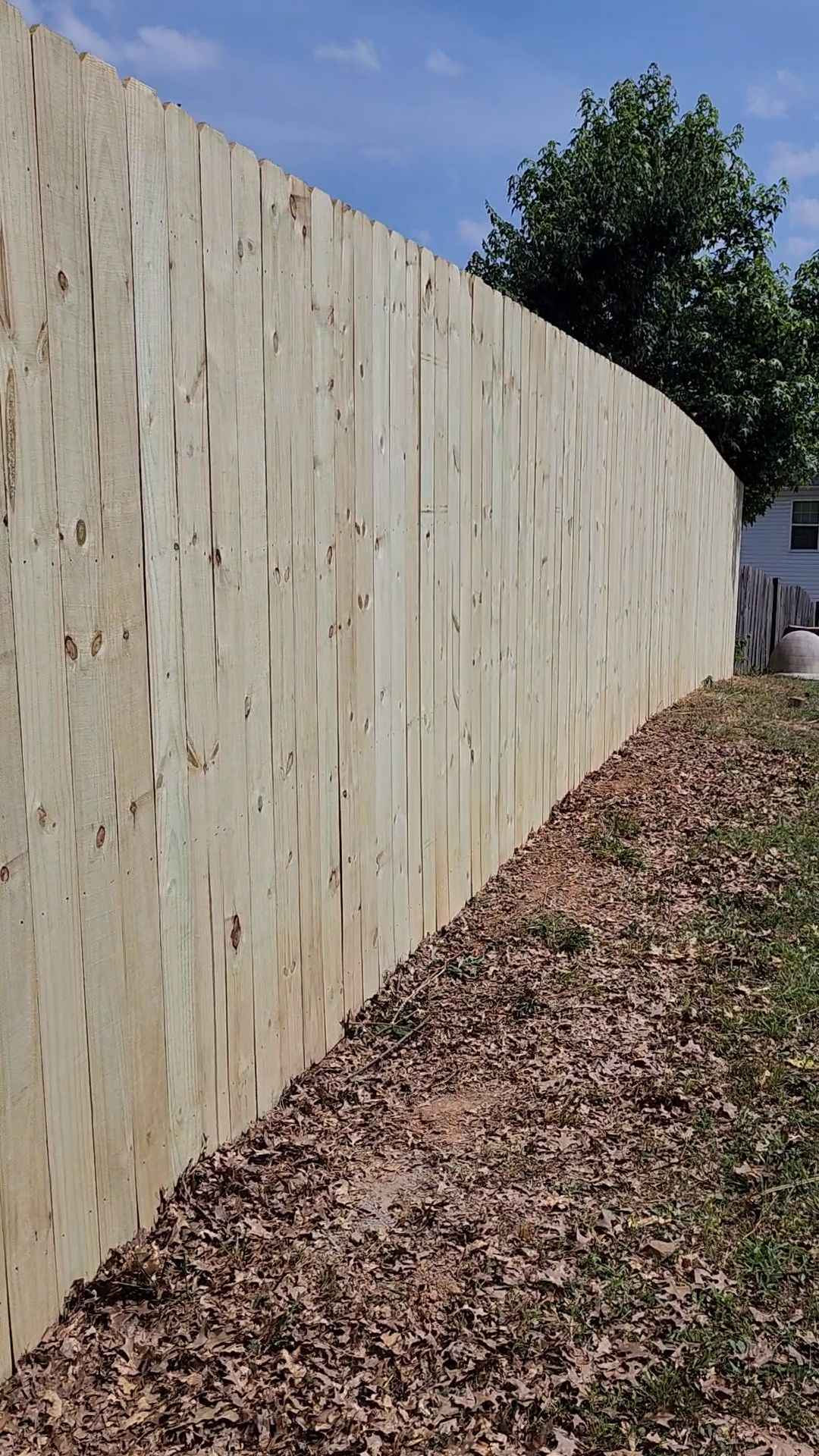 8 Foot Wood Privacy Fence Installation by Titans of Timber Fence & Stain