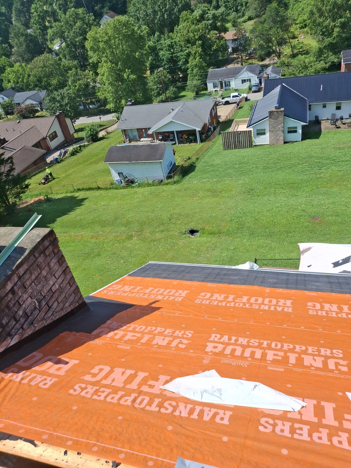 Residential Roofing Installation using GAF Timberline HDZ Charcoal by Rainstoppers Roofing