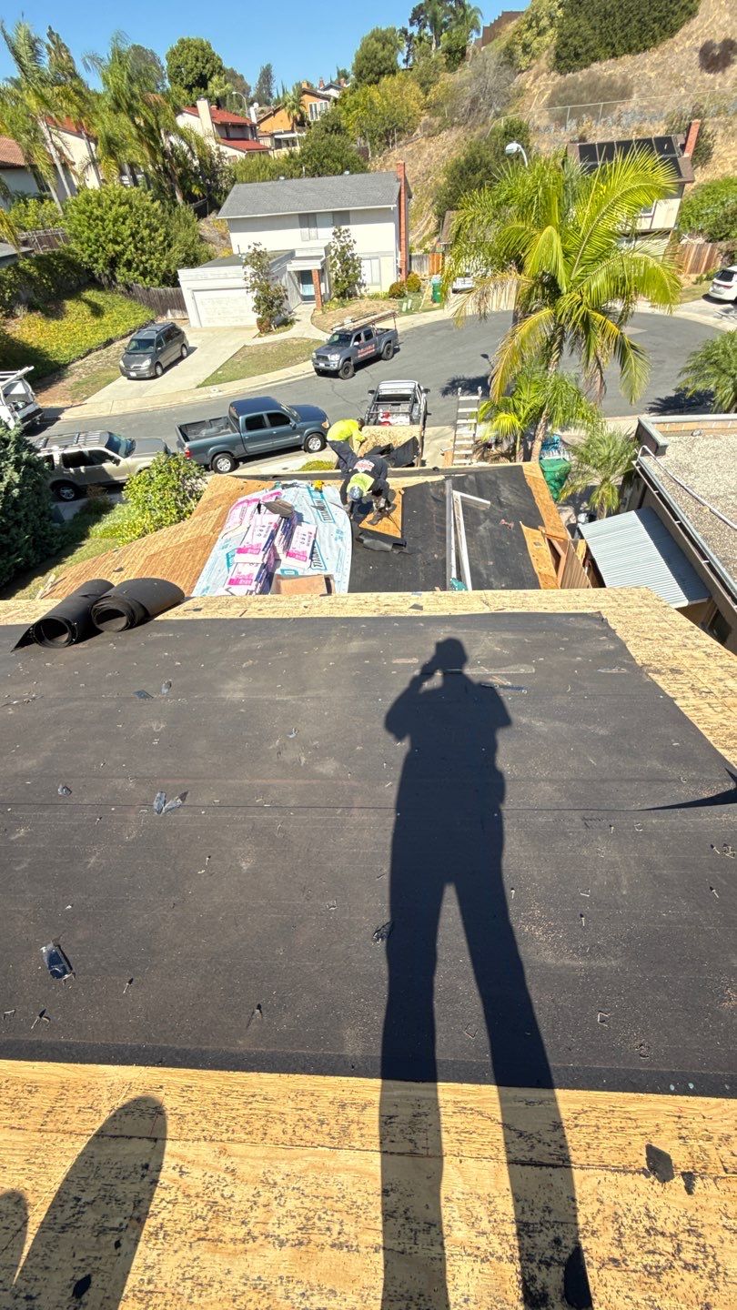 Full Residential Roof Replacement and Decking Repair in San Diego by Reliable Roofing San Diego Inc.