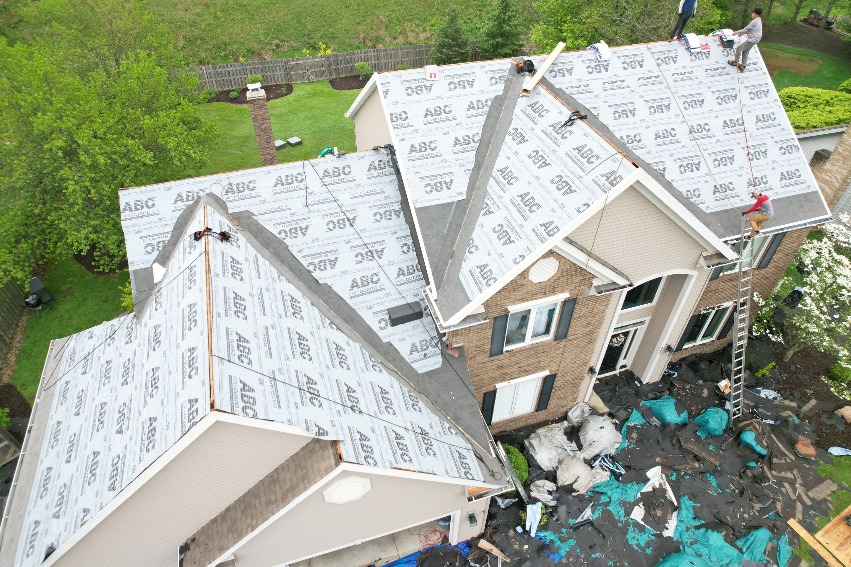 Storm Restoration - Roof Replacement using GAF Timberline HDZ Mission Brown by Atlas Roofing & Restoration
