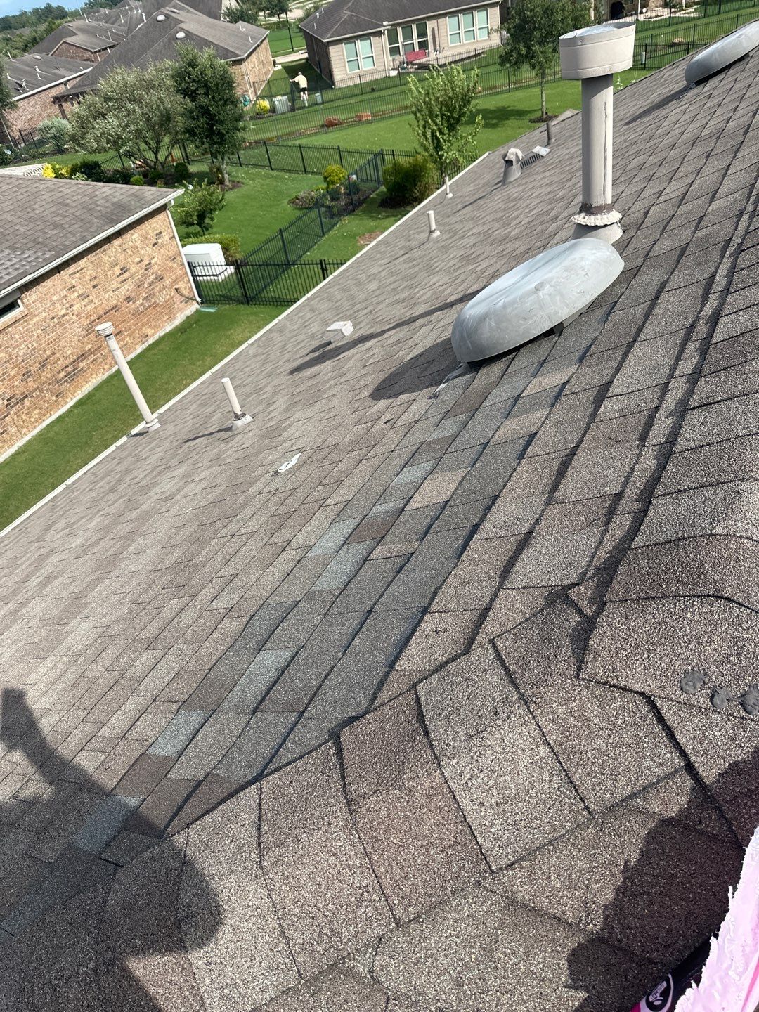 Hail Damage using Owen's Corning Duration (Lifetime) Shingles by Roof Repair Company