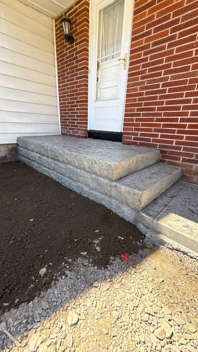 Oxford Slate Walkway and Apron by NG Masonry & Construction LLC