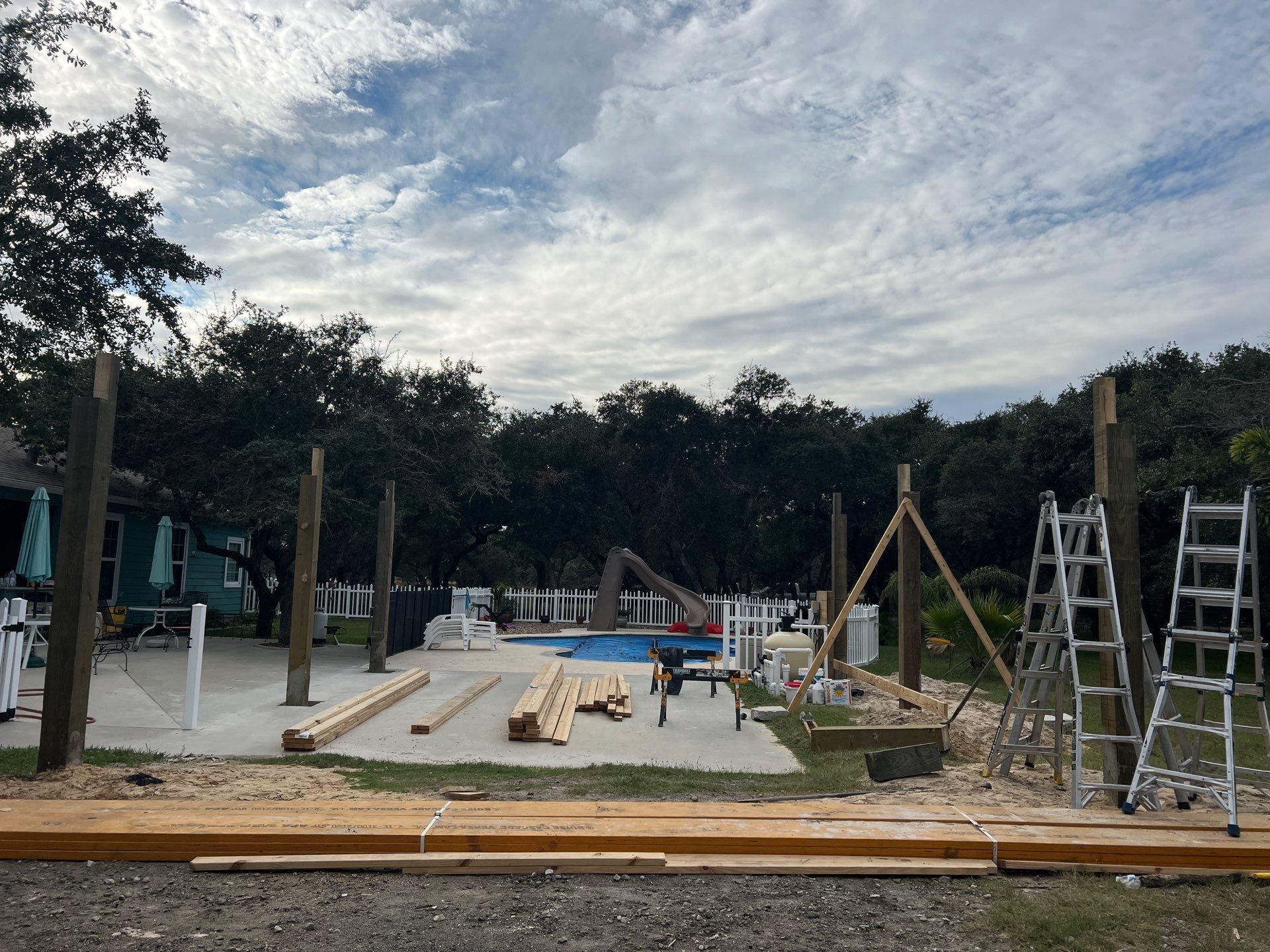 Poolside Pink Top by Bayfront Roofing and Construction