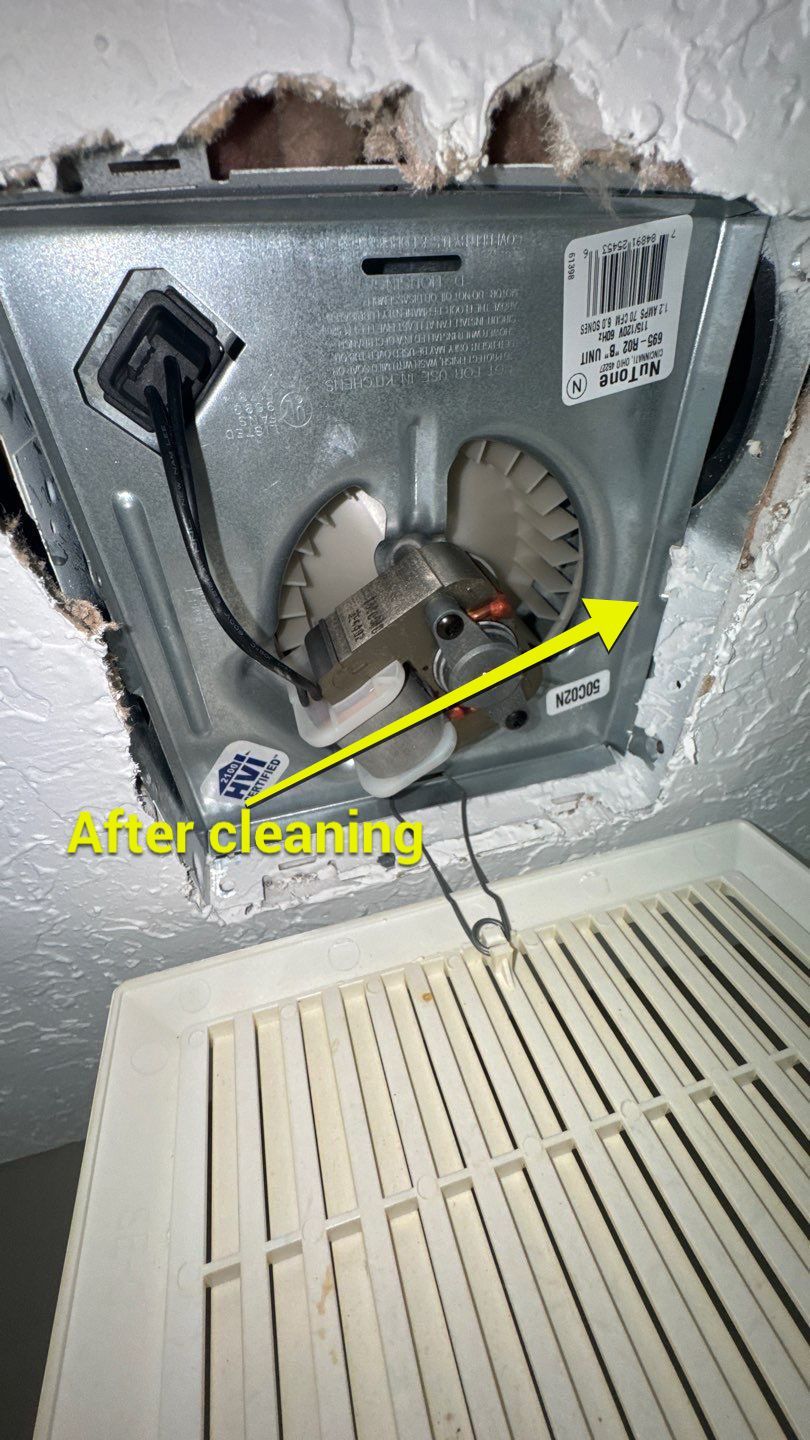 Air duct and Bathroom Exhaust Cleaning in Apopka by Hygienic Air, Inc