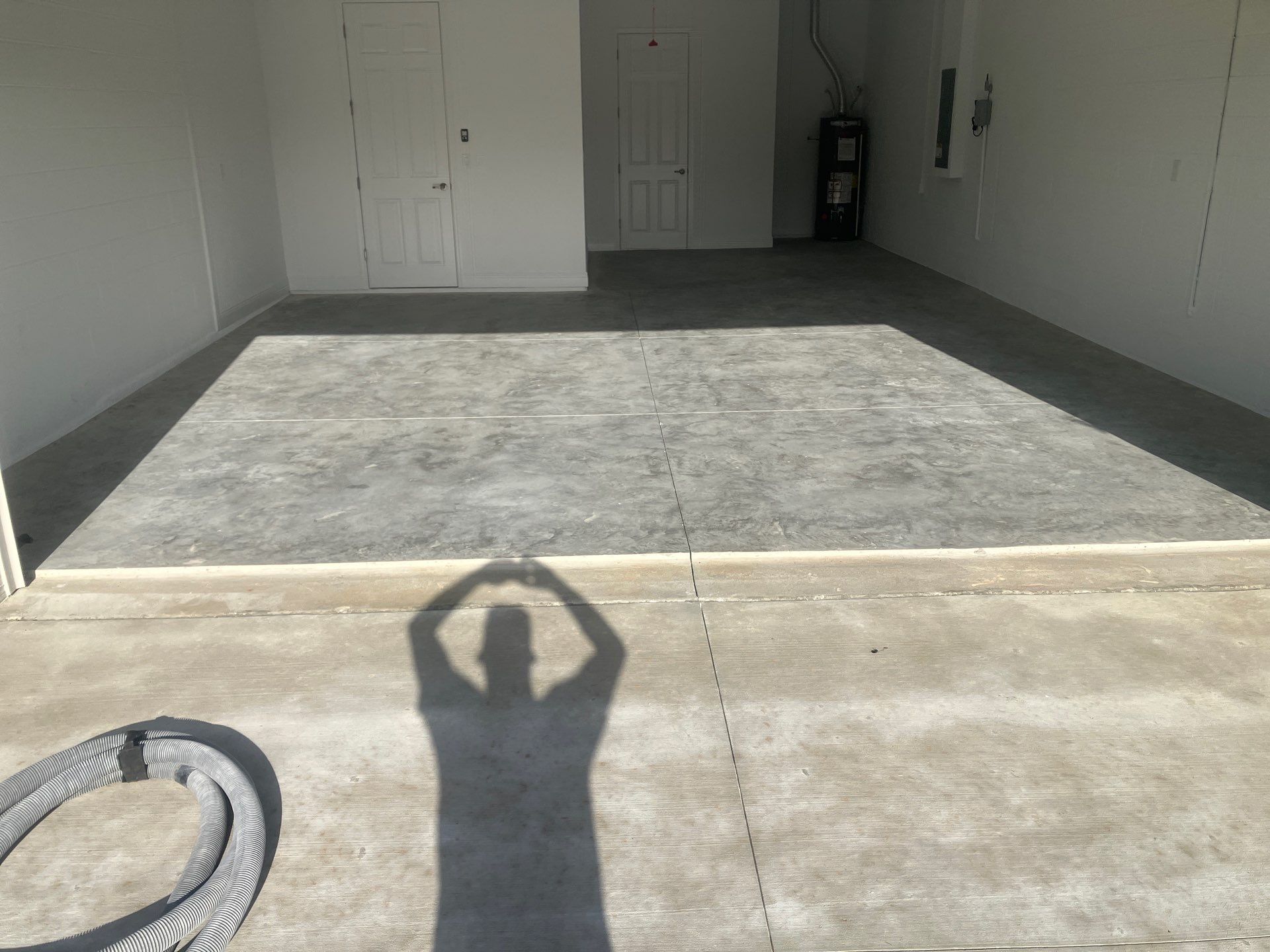 Garage Project in Trailmix by Cross Creek Concrete Coatings