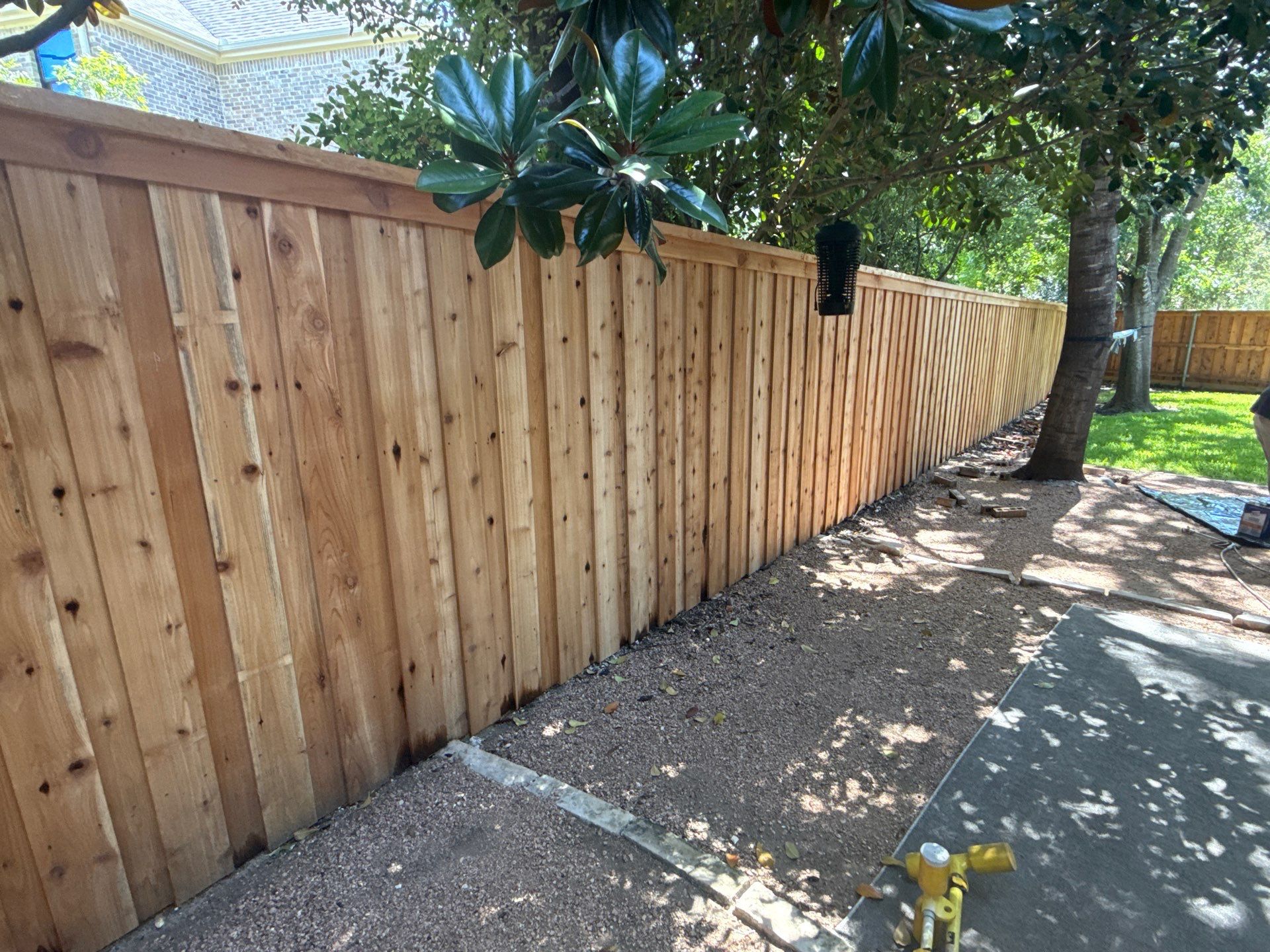 Cedar Privacy Fence Stain in Round Rock by Rhino Home Care