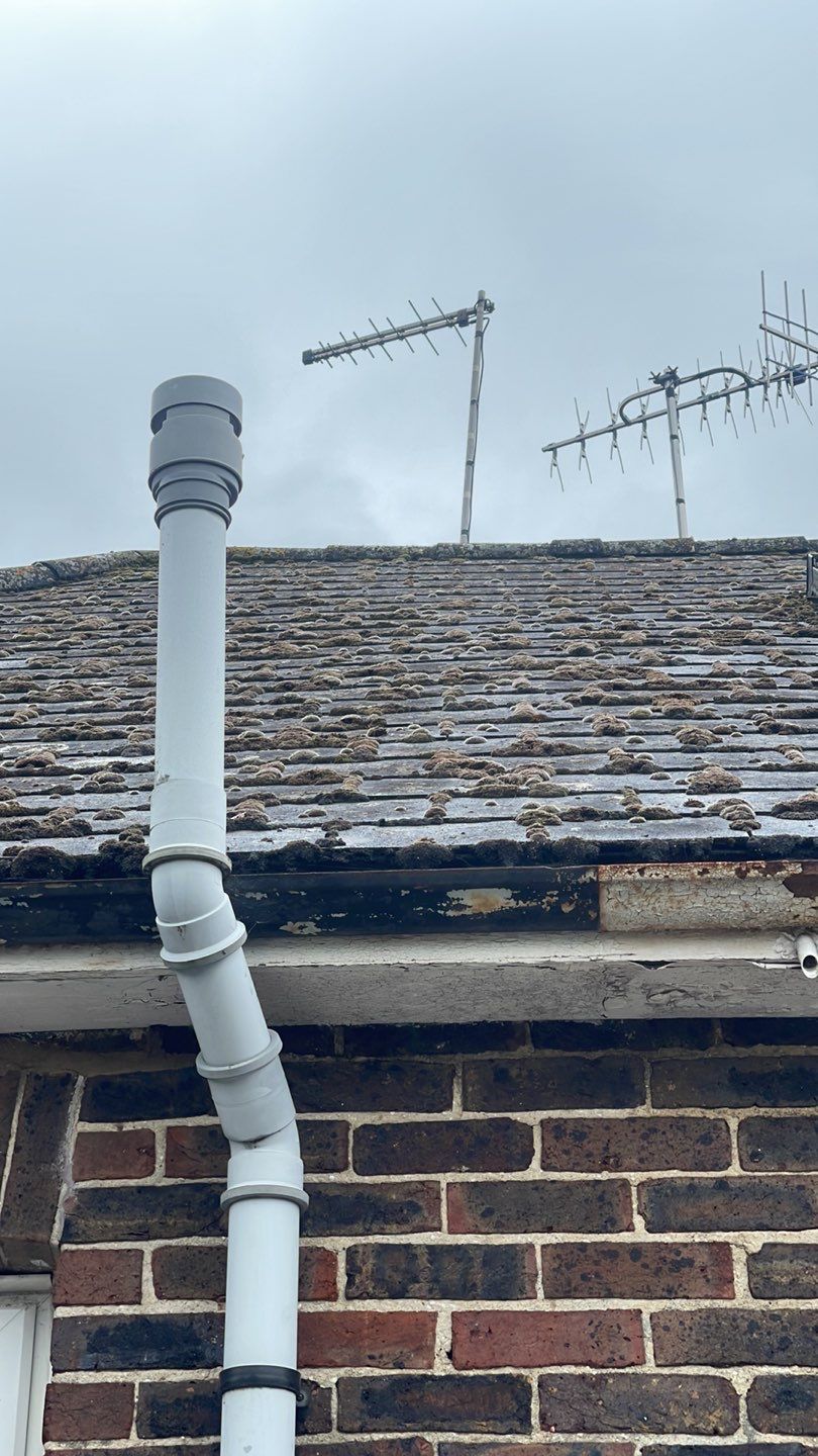 Roof Clean  - Moss Removal - Gutter Clean using Honda 15lpm Low Pressure Washing Machine by Ges Exterior Cleaning ltd