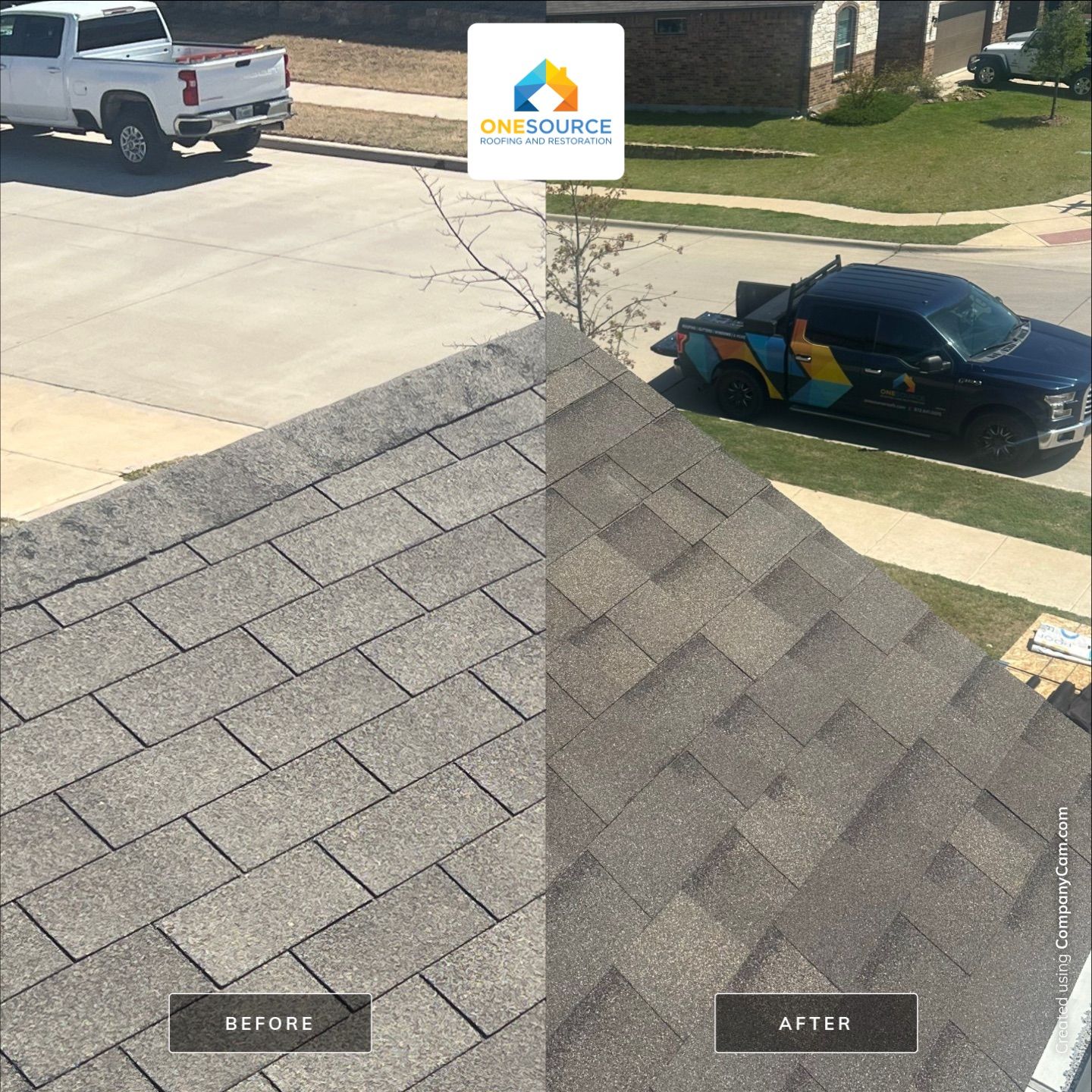 Residential Roofing Installation using Malarkey Highlander Weathered Wood Plus by OneSource Roofing and Restoration