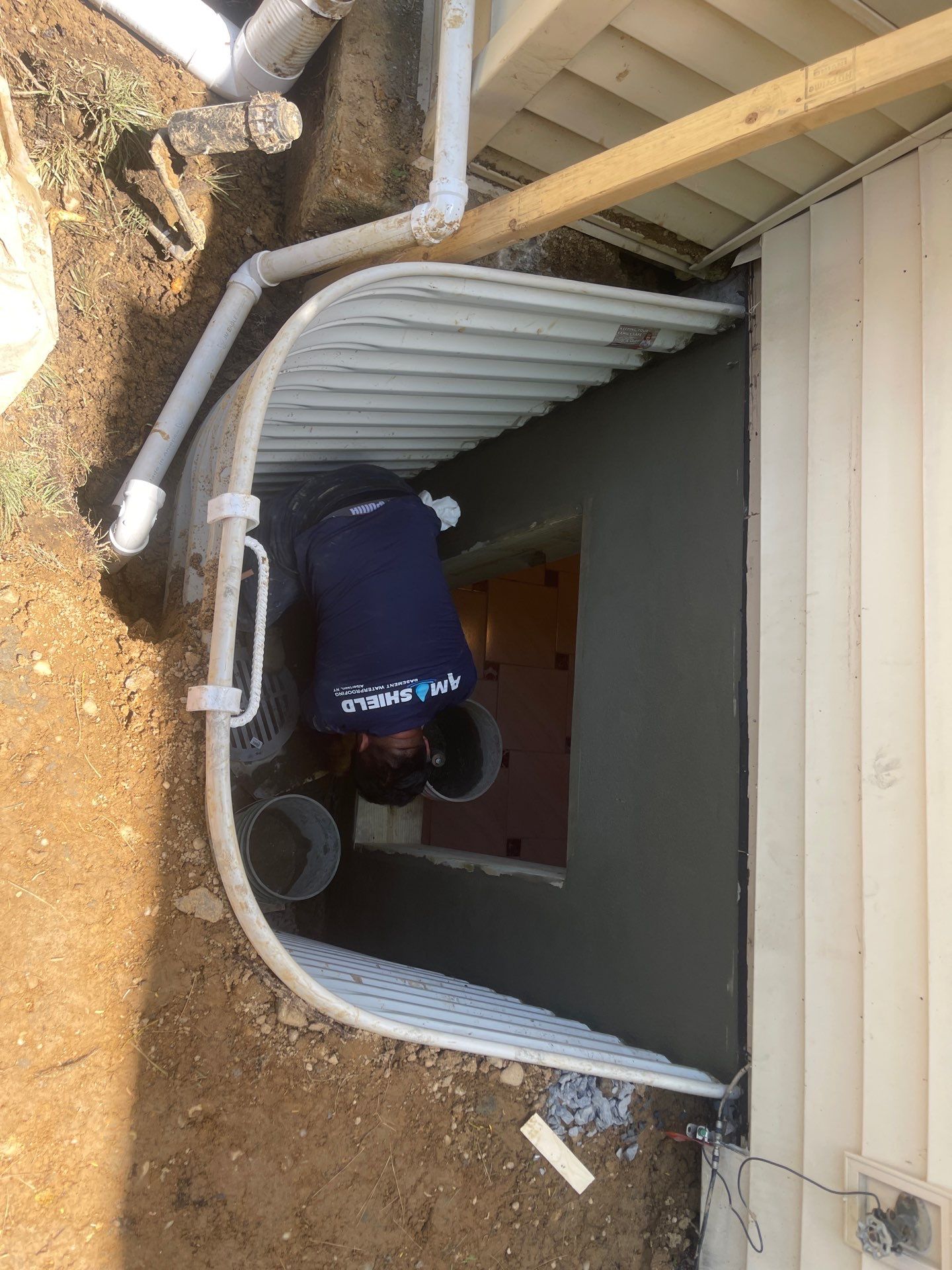 Linnet Ct • Manhasset, NY 11030 by A.M. Shield Waterproofing, Corp.