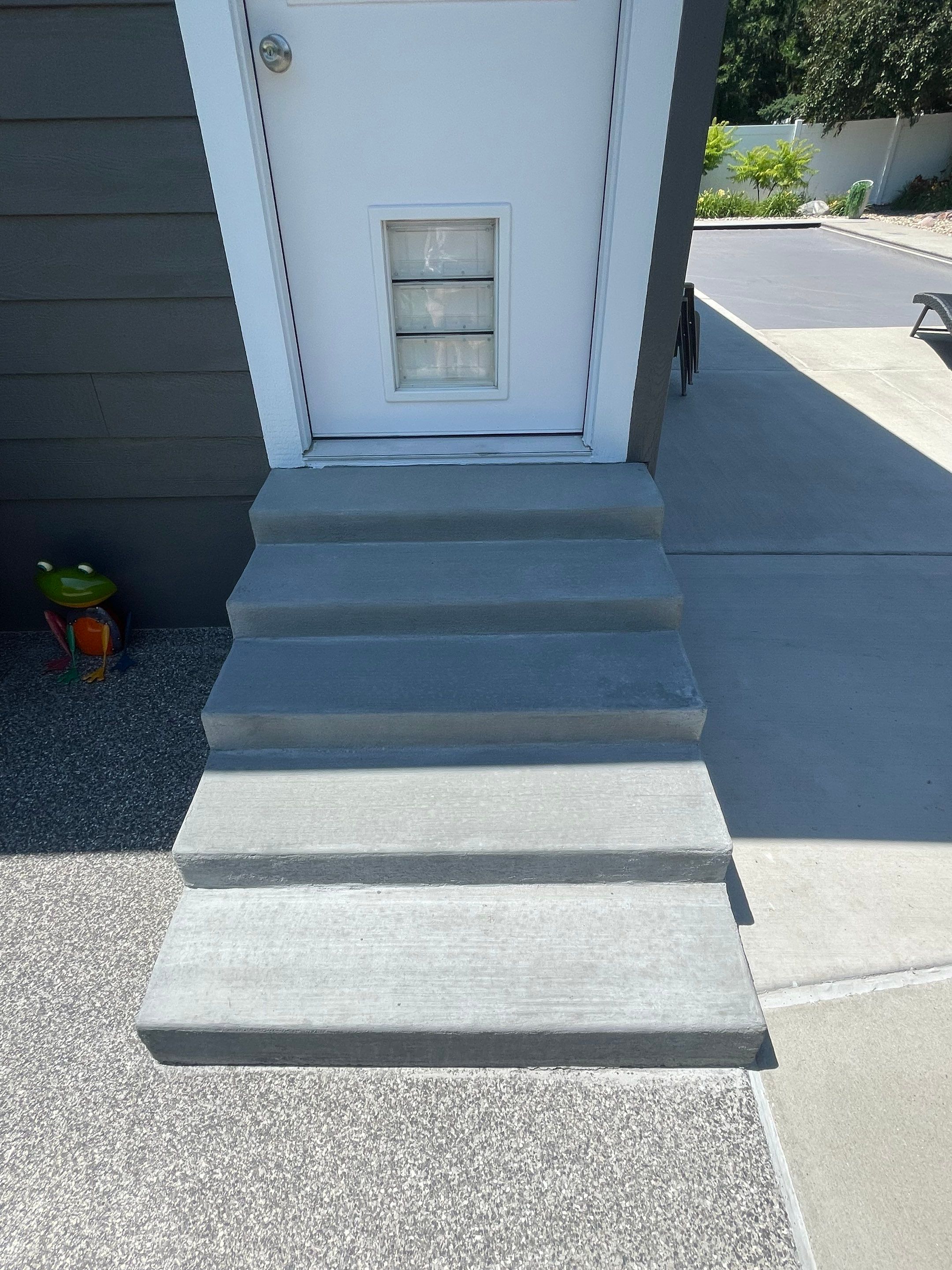 Silver Creek Flak Coating for Patio and Entry Steps in Sioux Falls by Select Painting, Coatings & Garage Cabinets
