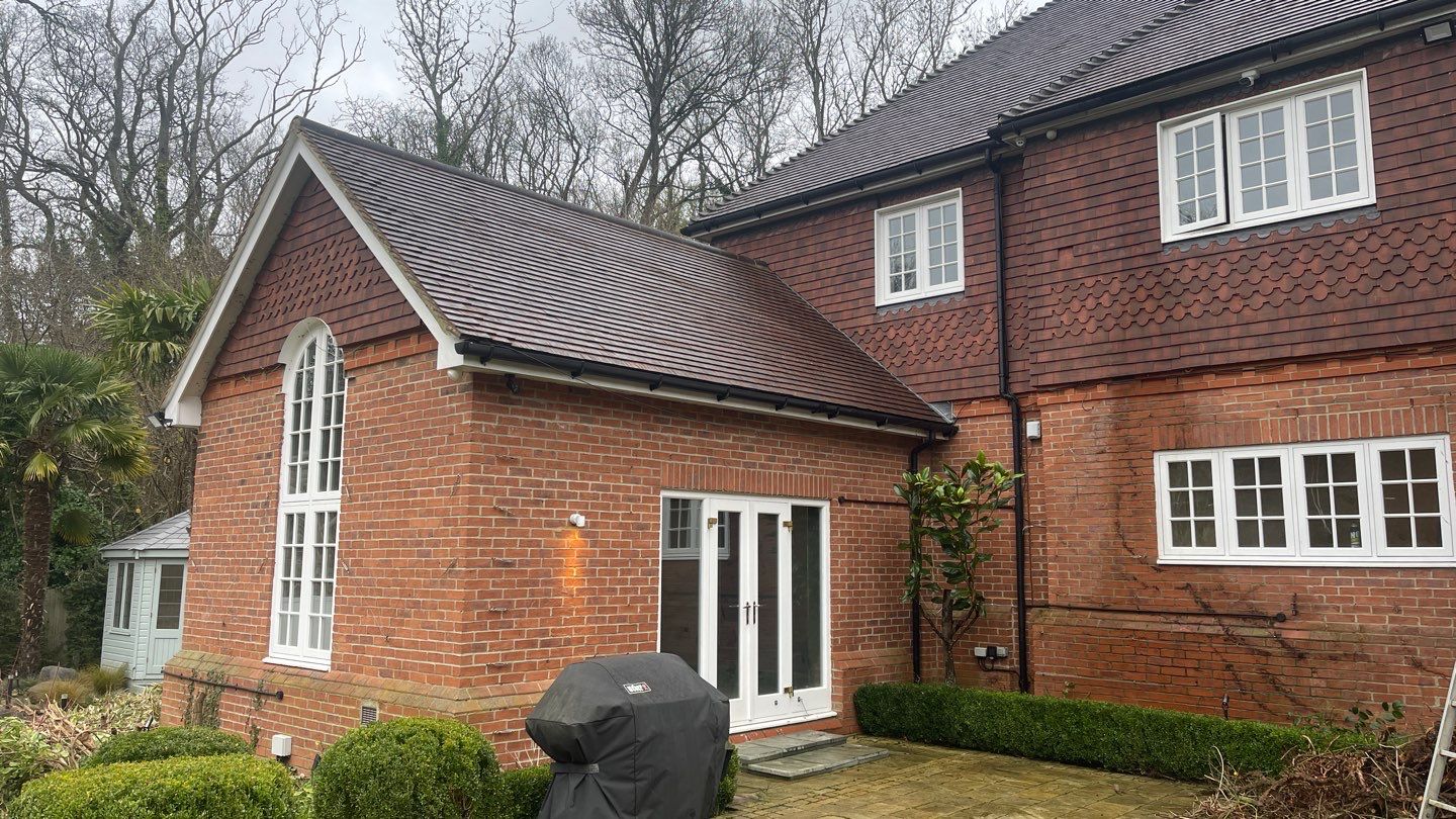 Roof Cleaning and Biocide Treatment using Honda 15lpm Low Pressure Washing Machine by Ges Exterior Cleaning ltd