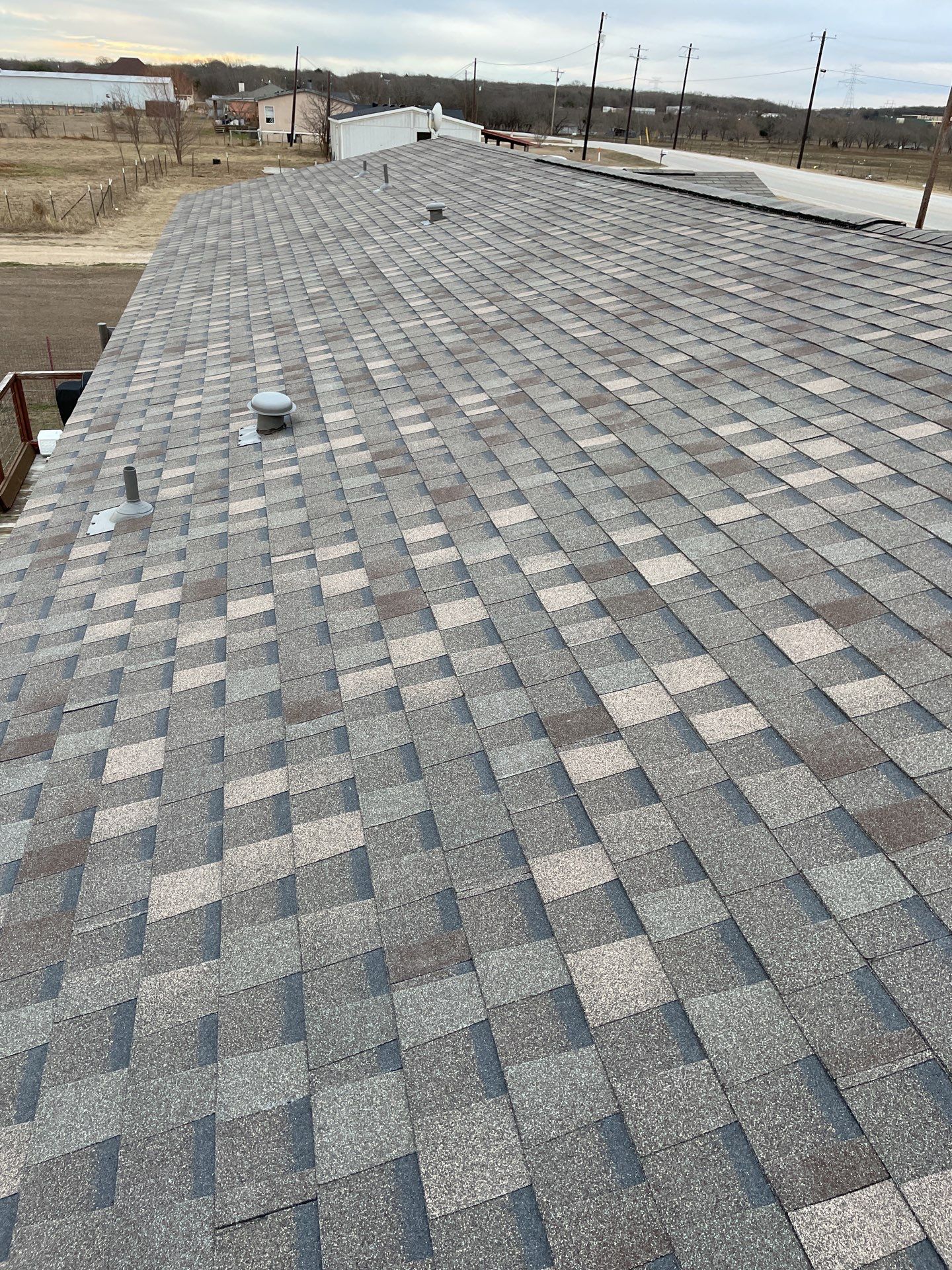 Residential Roofing Installation using ATLAS Pinnacle Pristine Shingles by Harvey Roofing & Construction