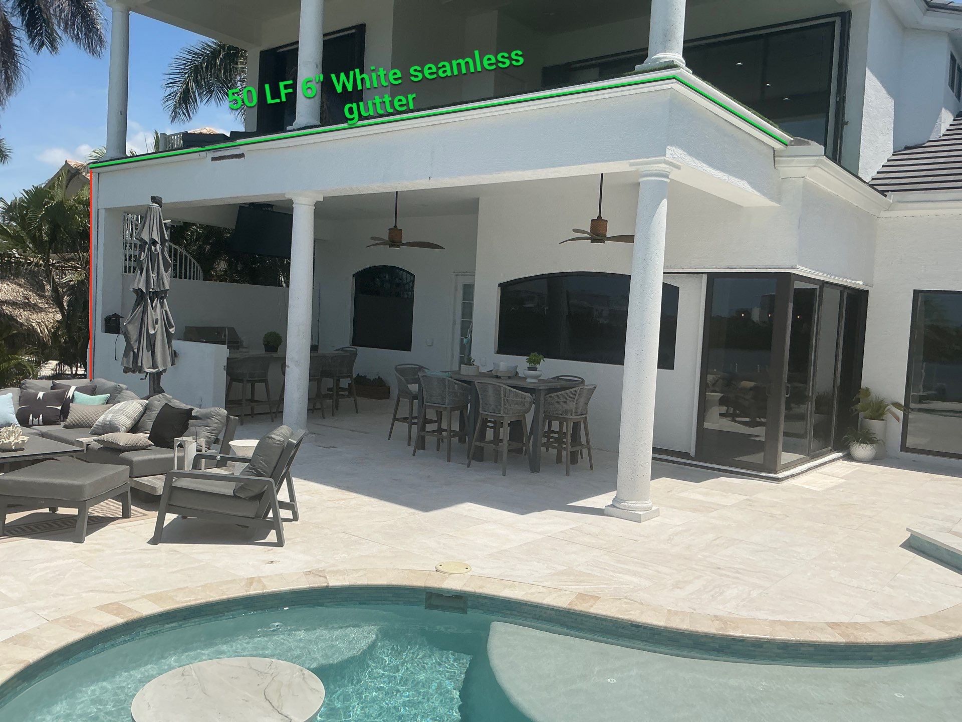 Custom Downspouts with Splash Guards in Sarasota FL by Gutter Professors