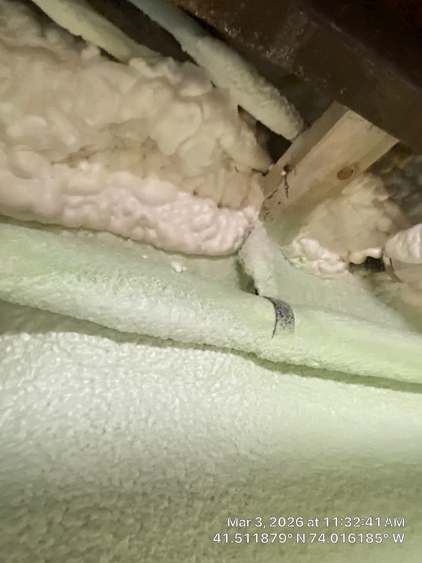 Attic Insulation using open cell spray foam by NYS Foam & Energy