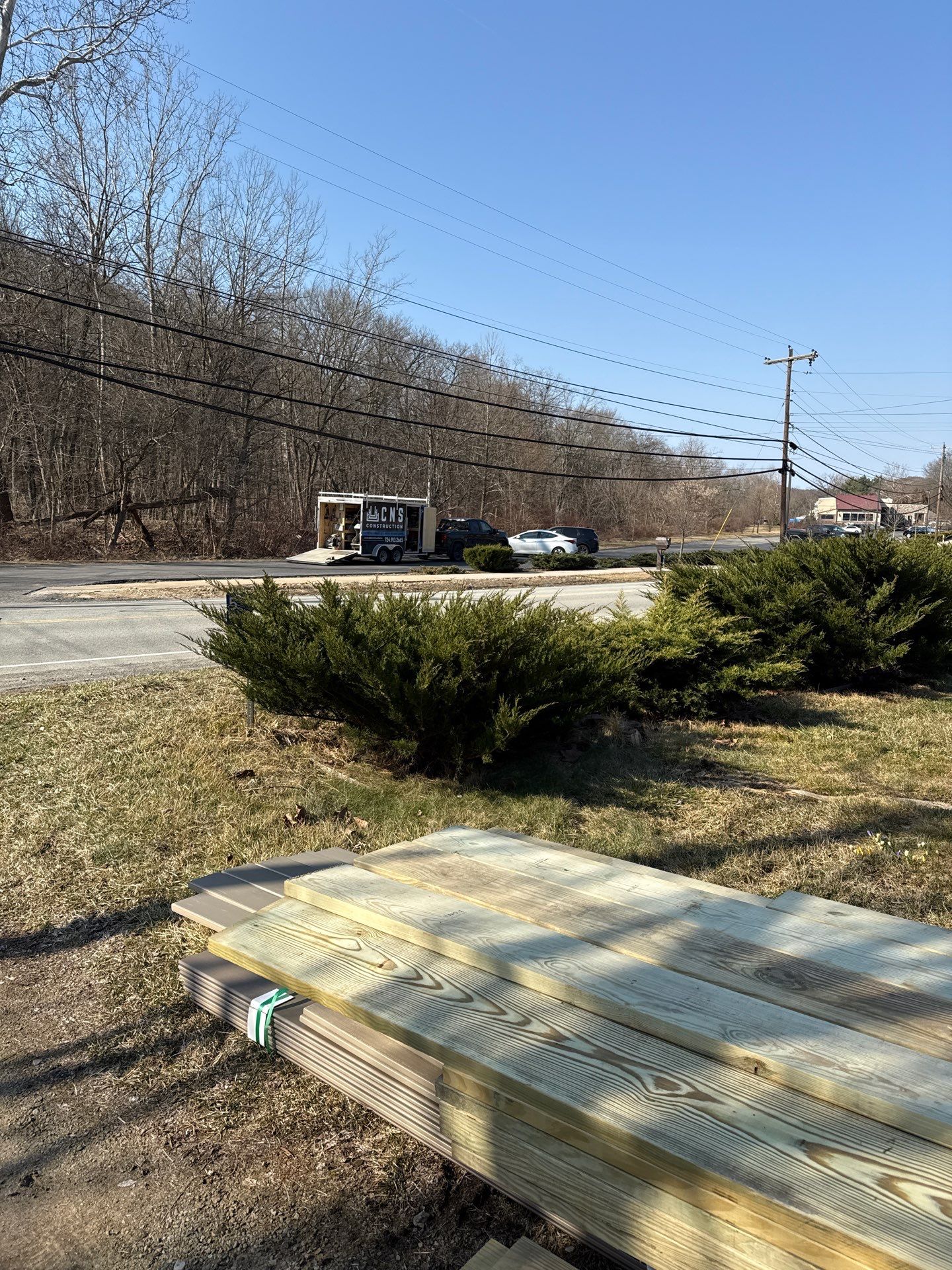 Deck and door install by Cousins Roofing Siding & Decks