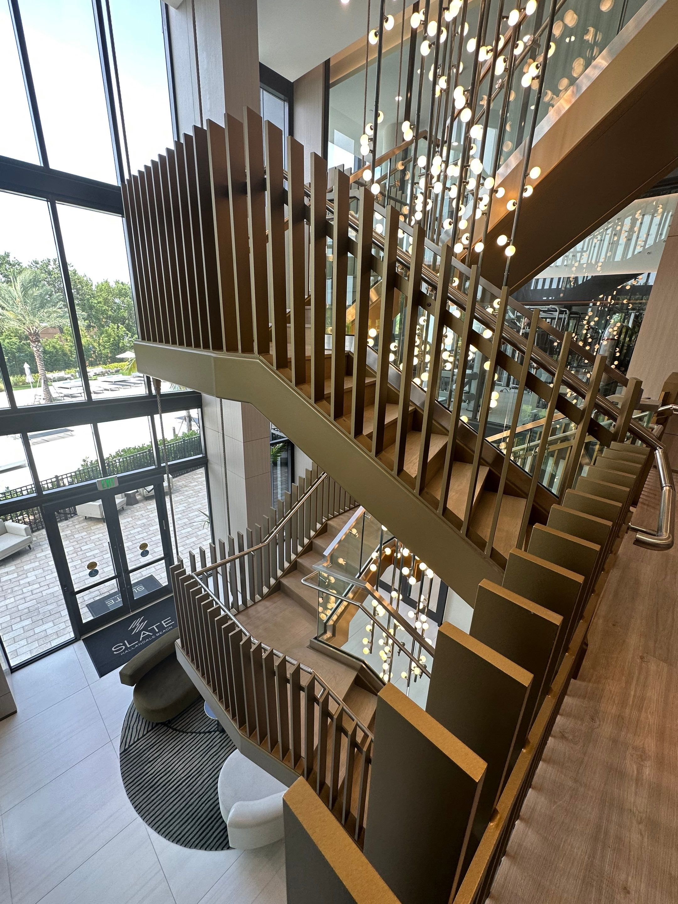 Custom Commercial Lobby in Hallandale Beach by Toledo Iron Works