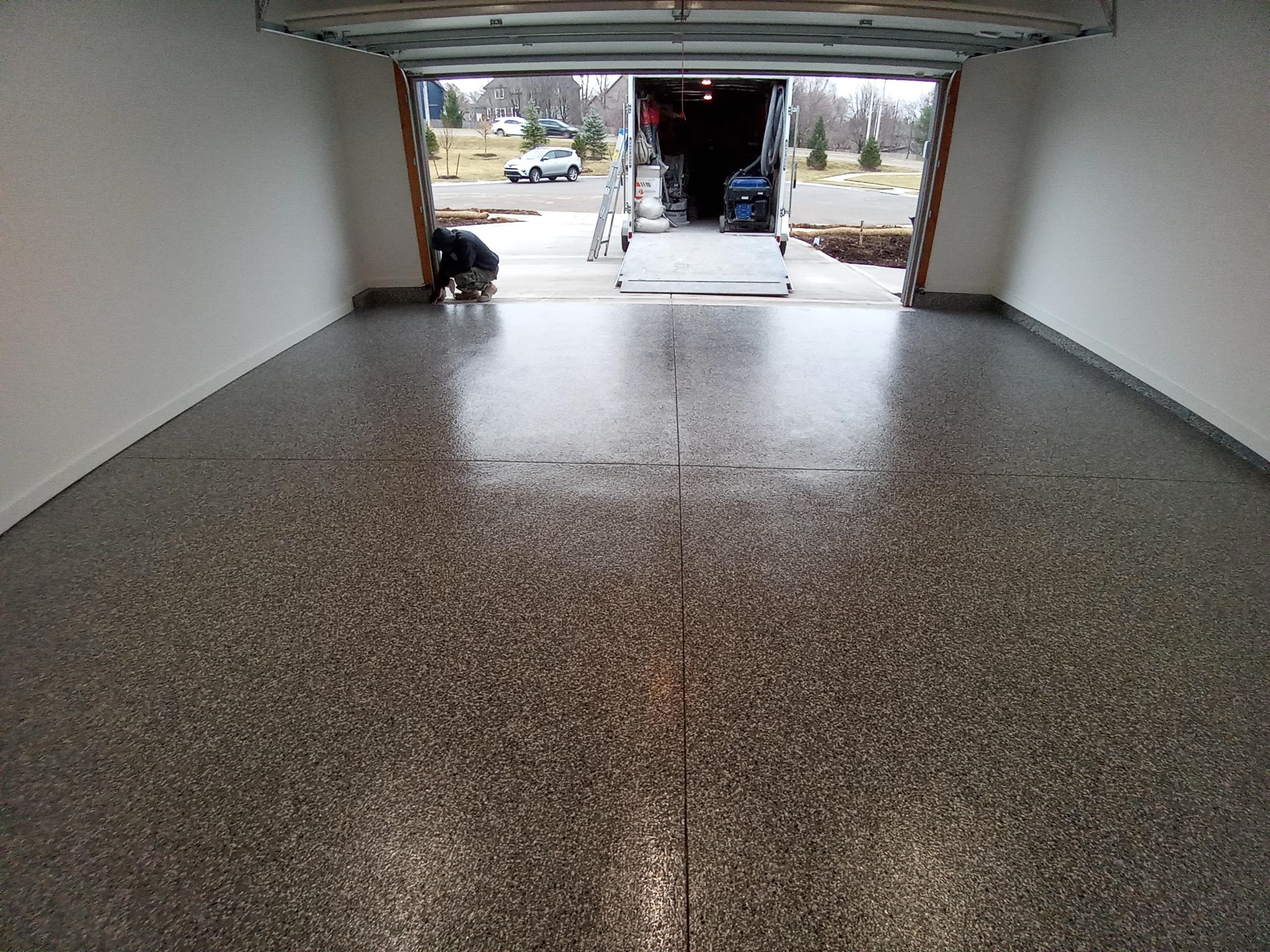 Garage using Smoke by Select Painting, Coatings & Garage Cabinets