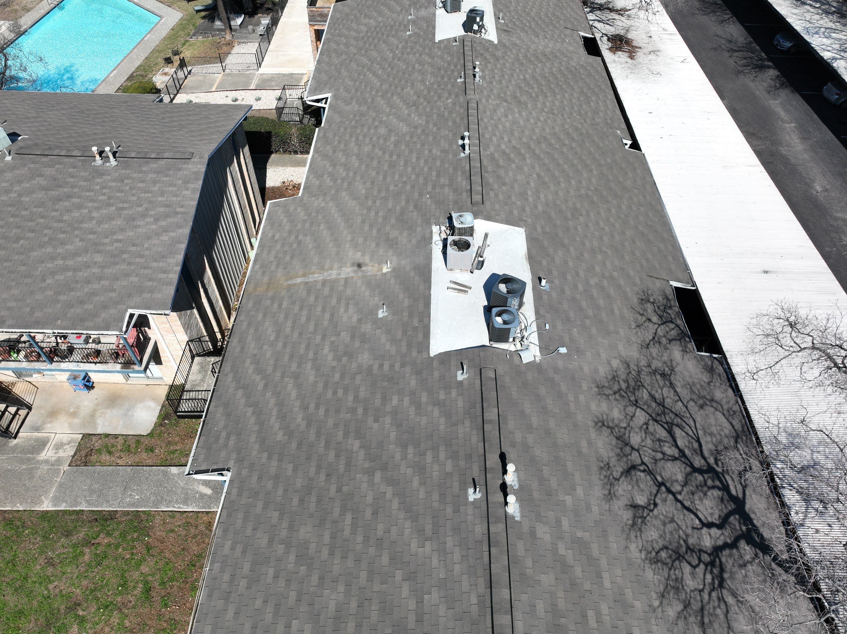 Commercial Roof Inspection using Drone Inspection by Premier Roofing and Contracting