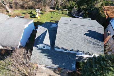 Storm Restoration - Roof Replacement using GAF Timberline HDZ Slate Shingles