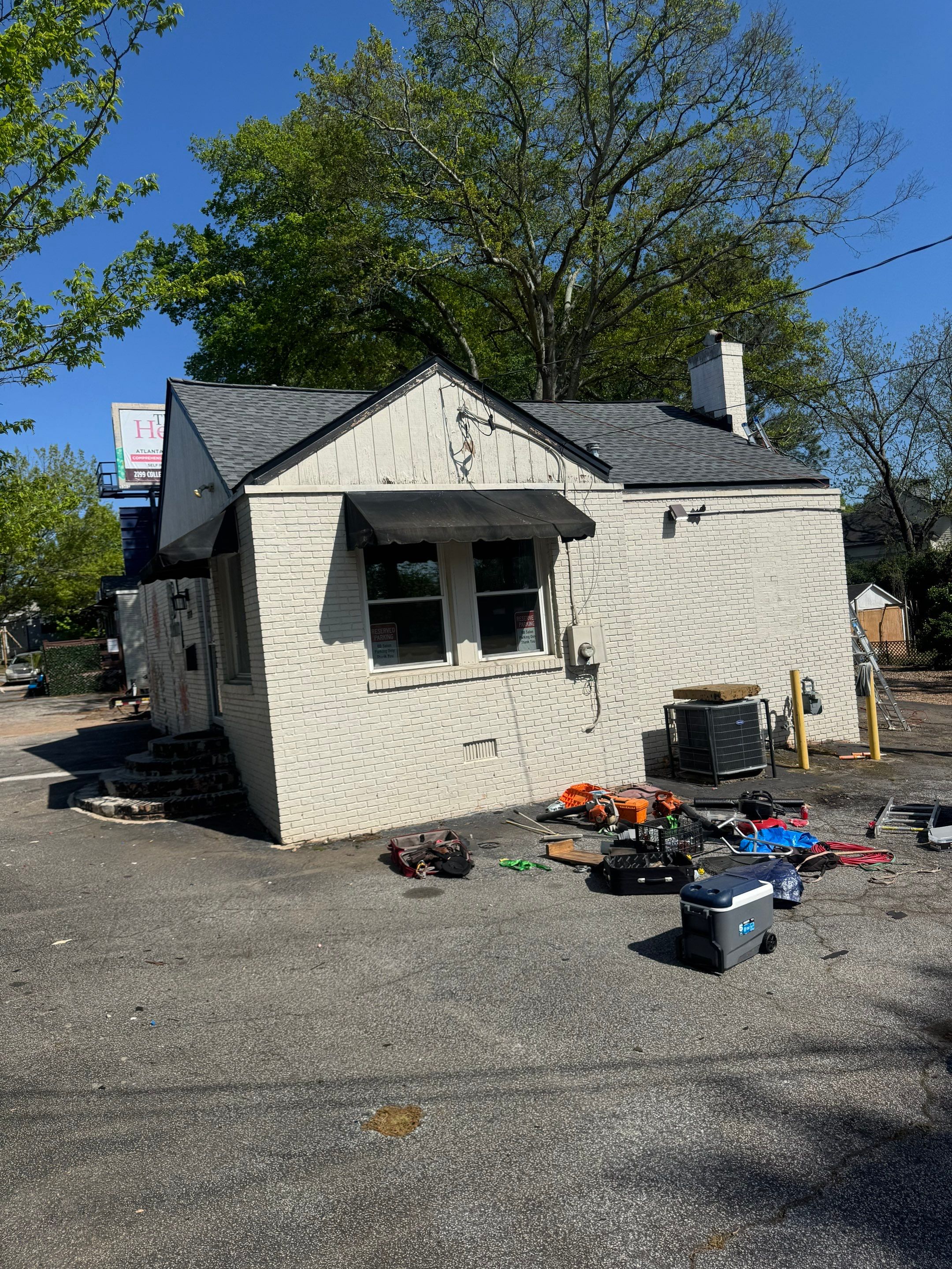 Commercial Roofing Installation using GAF HDZ Architectural Asphalt Shingles | Kirkwood, Atlanta, GA by Mosaic Roofing Company