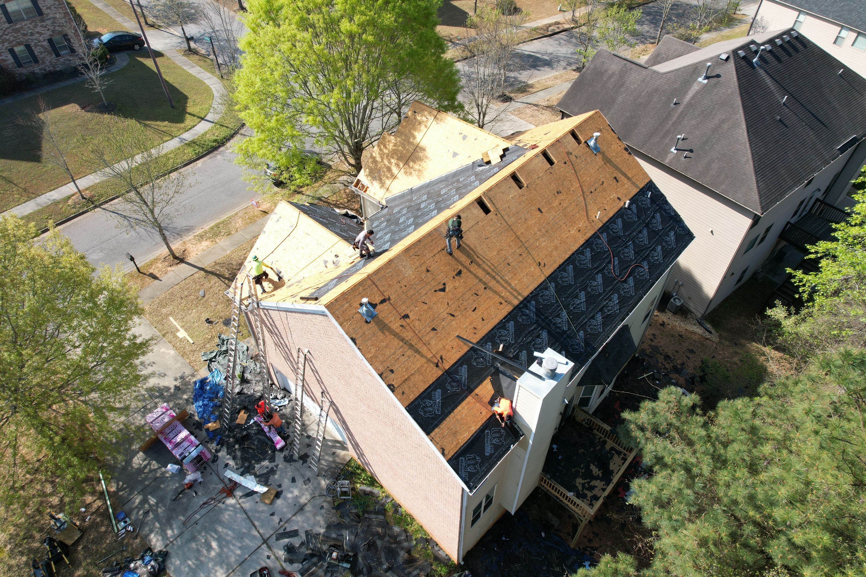 Residential Roofing Installation using Owens Corning Onyx Black by Inspector Roofing and Restoration