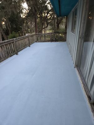 Concrete Deck using AcryFin